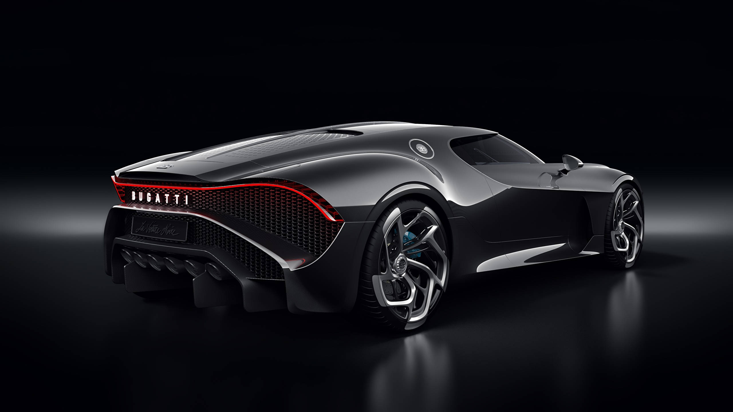 Coche Negro Bugatti La Voiture Noire 2560x1440 Fondos de pantalla