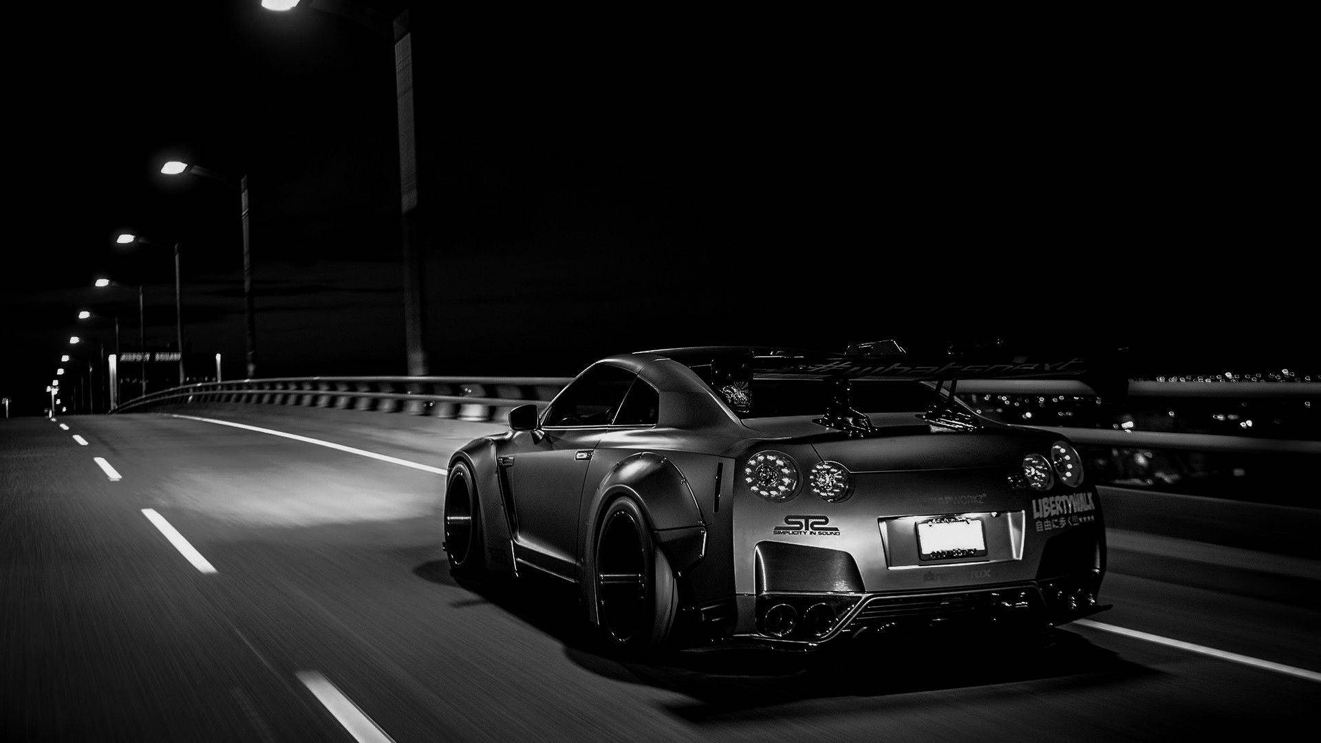 Coche Nissan GTR Monocromático Fondos de pantalla