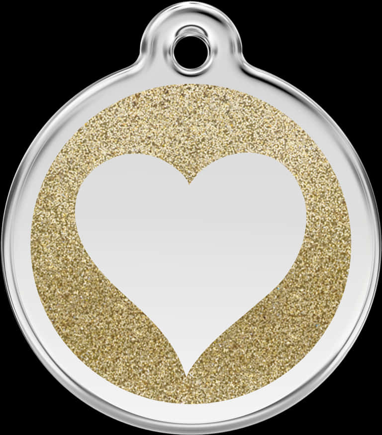 Colgante de Corazón con Brillo Dorado Fondos de pantalla