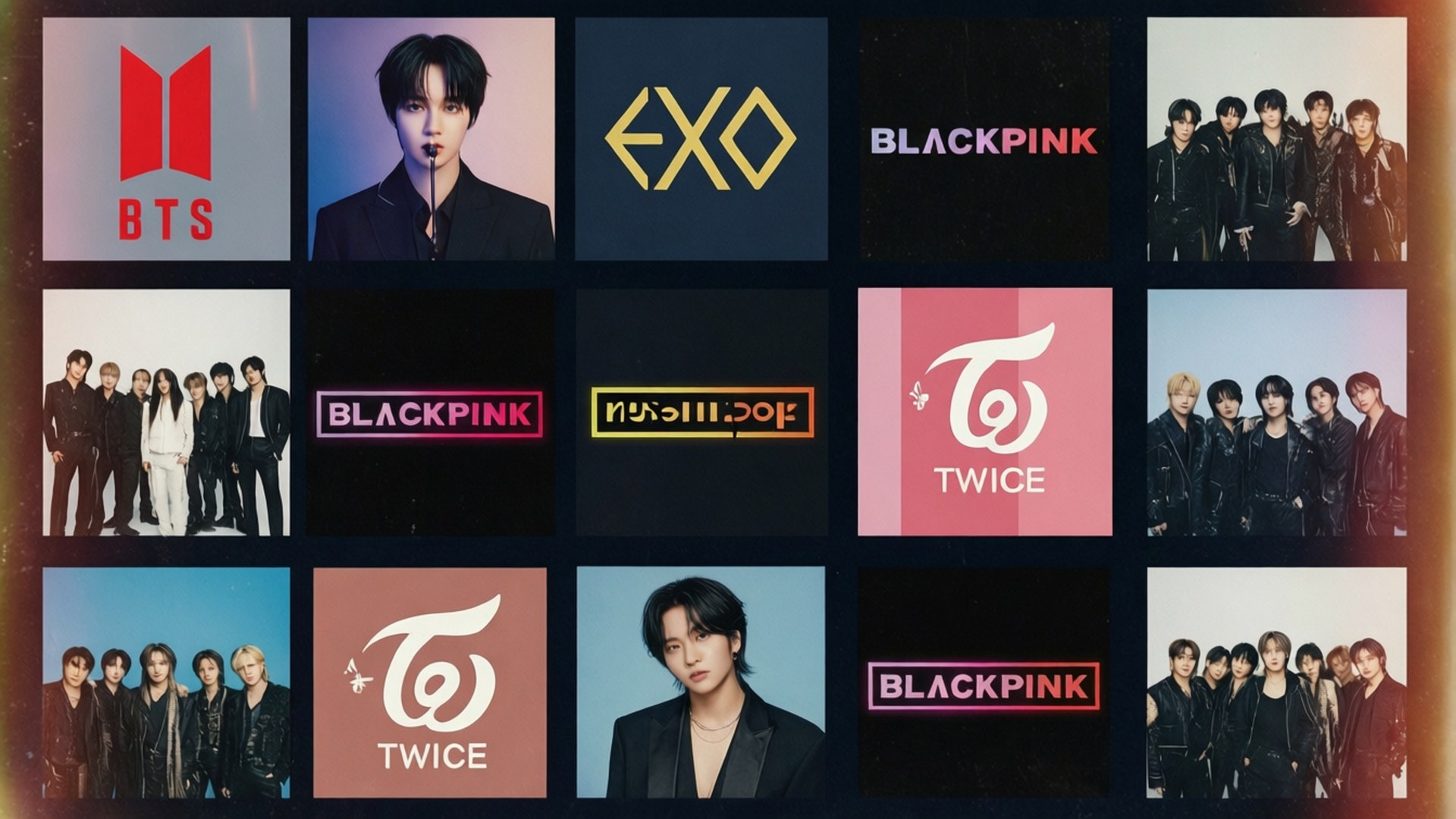 Collage de Álbumes de Kpop Fondos de pantalla