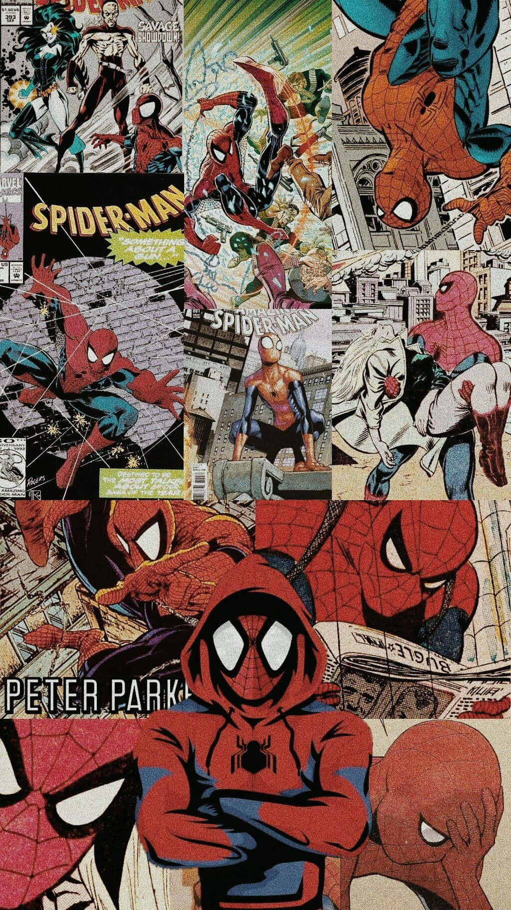 collage de cómics de Spider-Man Fondos de pantalla