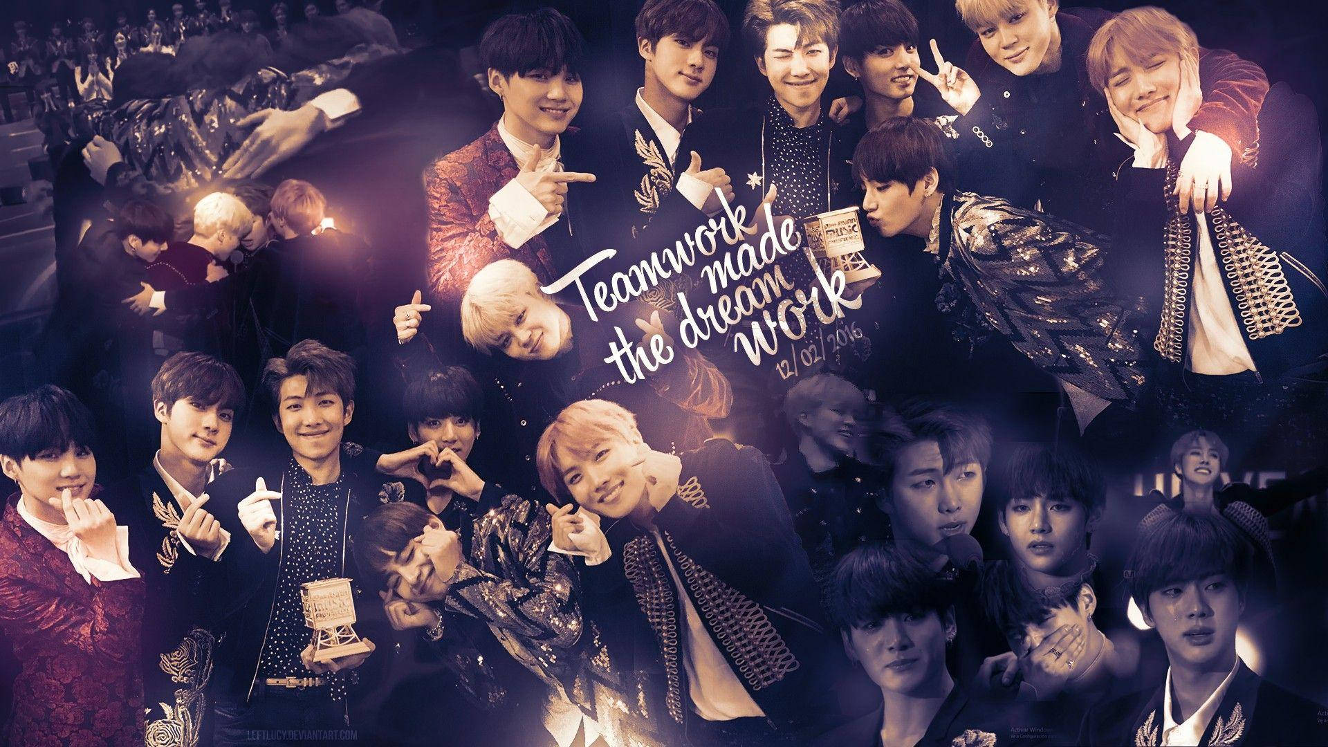 Collage de fotos grupales de Bangtantv Fondos de pantalla