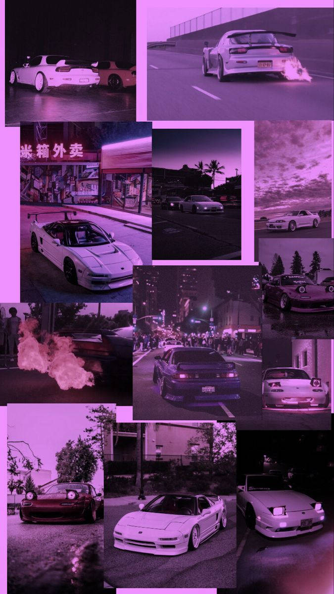 Collage de Fotos con Estética JDM Fondos de pantalla