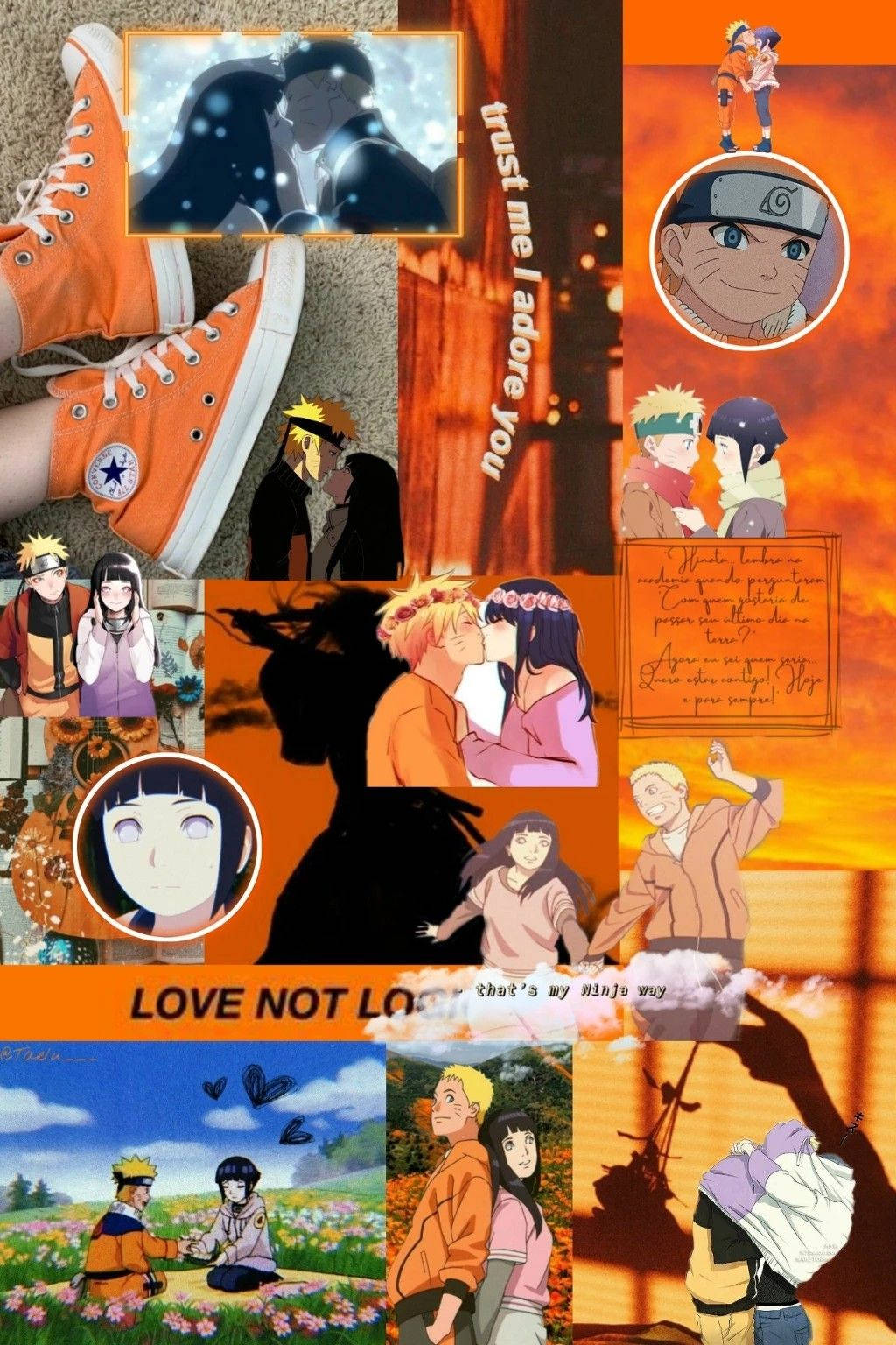 Collage de Naruto y Hinata Fondos de pantalla