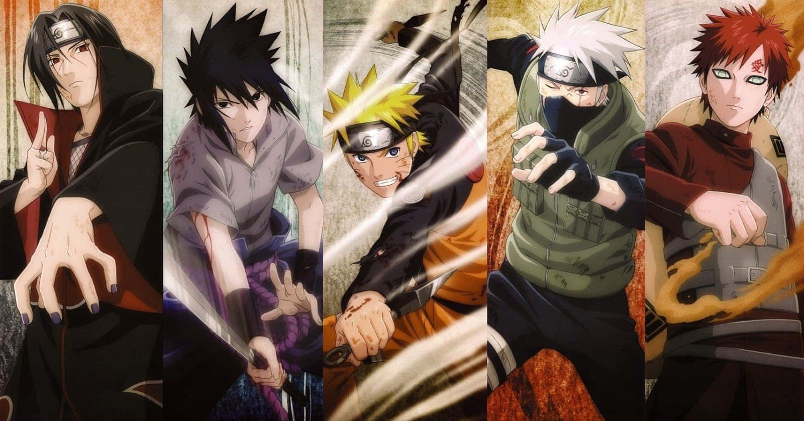 Collage de niños del anime Naruto Shippuden Manga Fondos de pantalla