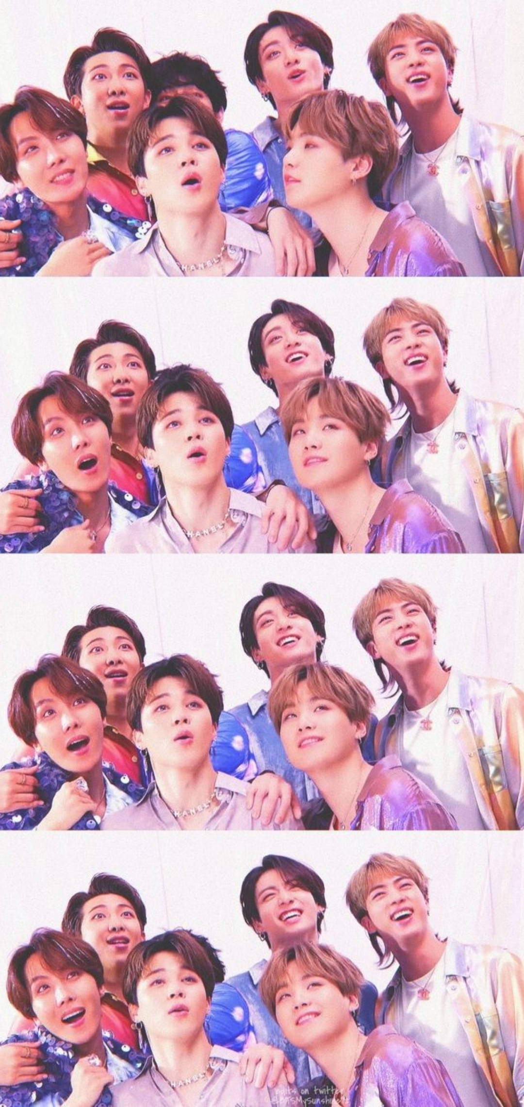 Collage de Secuencia de Pantalla de Bloqueo de BTS Fondos de pantalla
