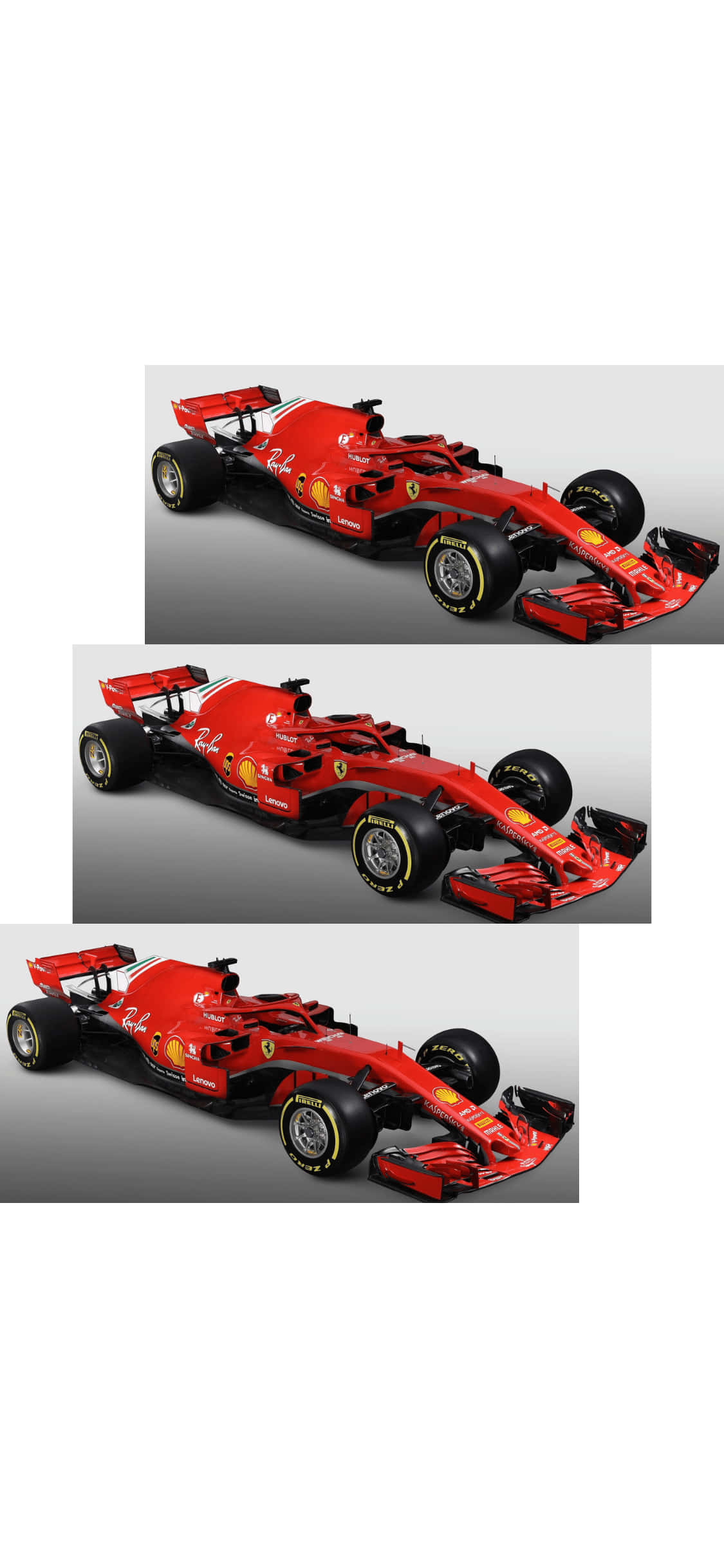 Collage en capas de clasificación Fondo iPhone XS F1 2018 Fondos de pantalla