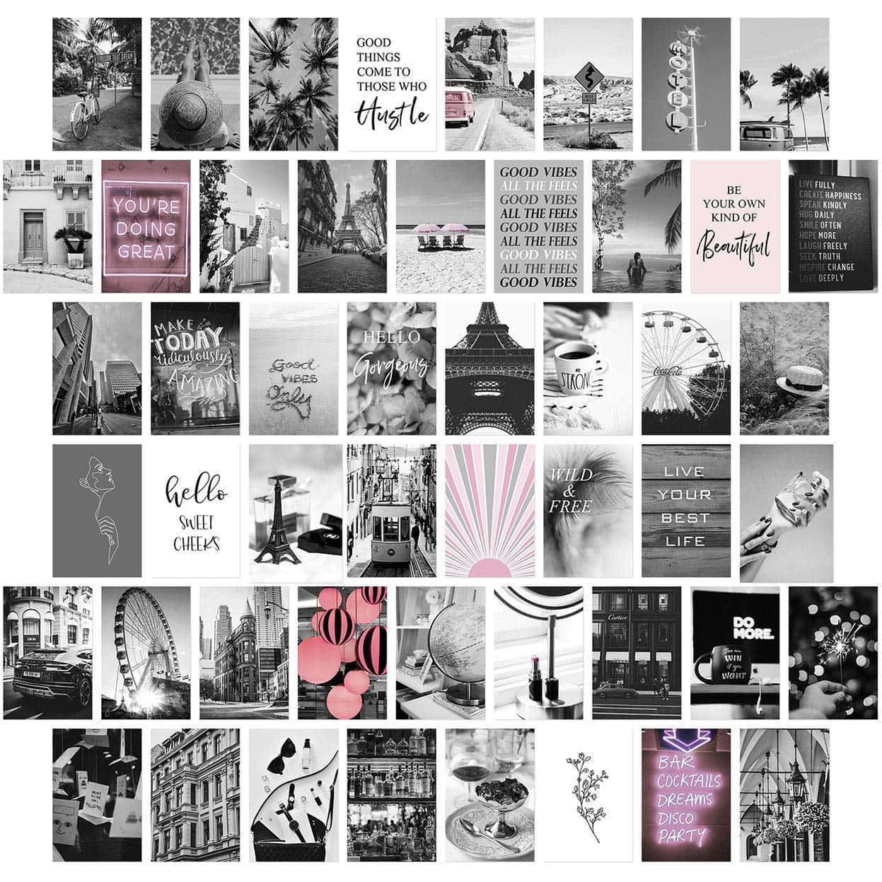 Collage Estético, Lleno de Expresión Colorida Fondos de pantalla