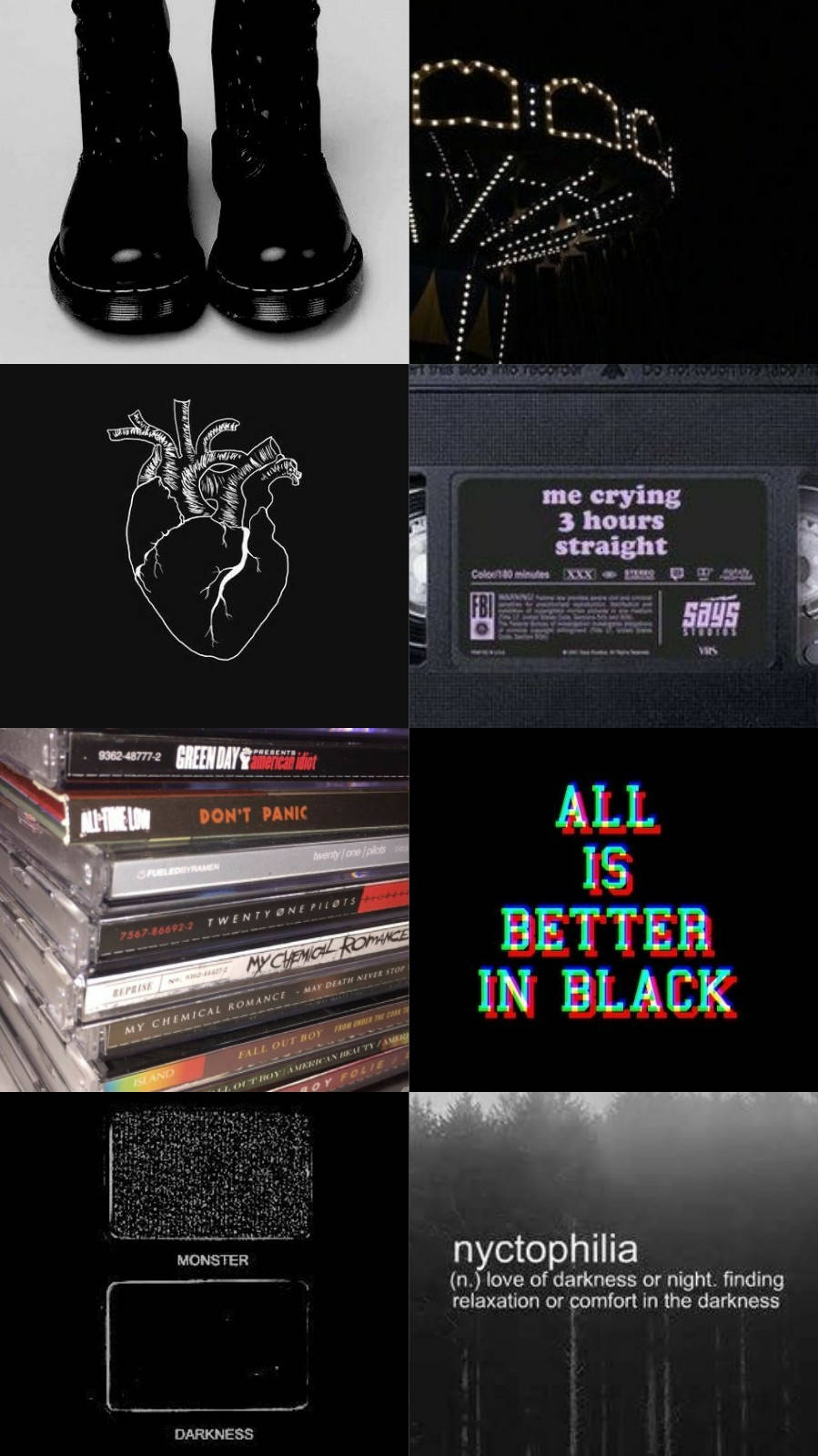 Collage Estético Emo Fondos de pantalla