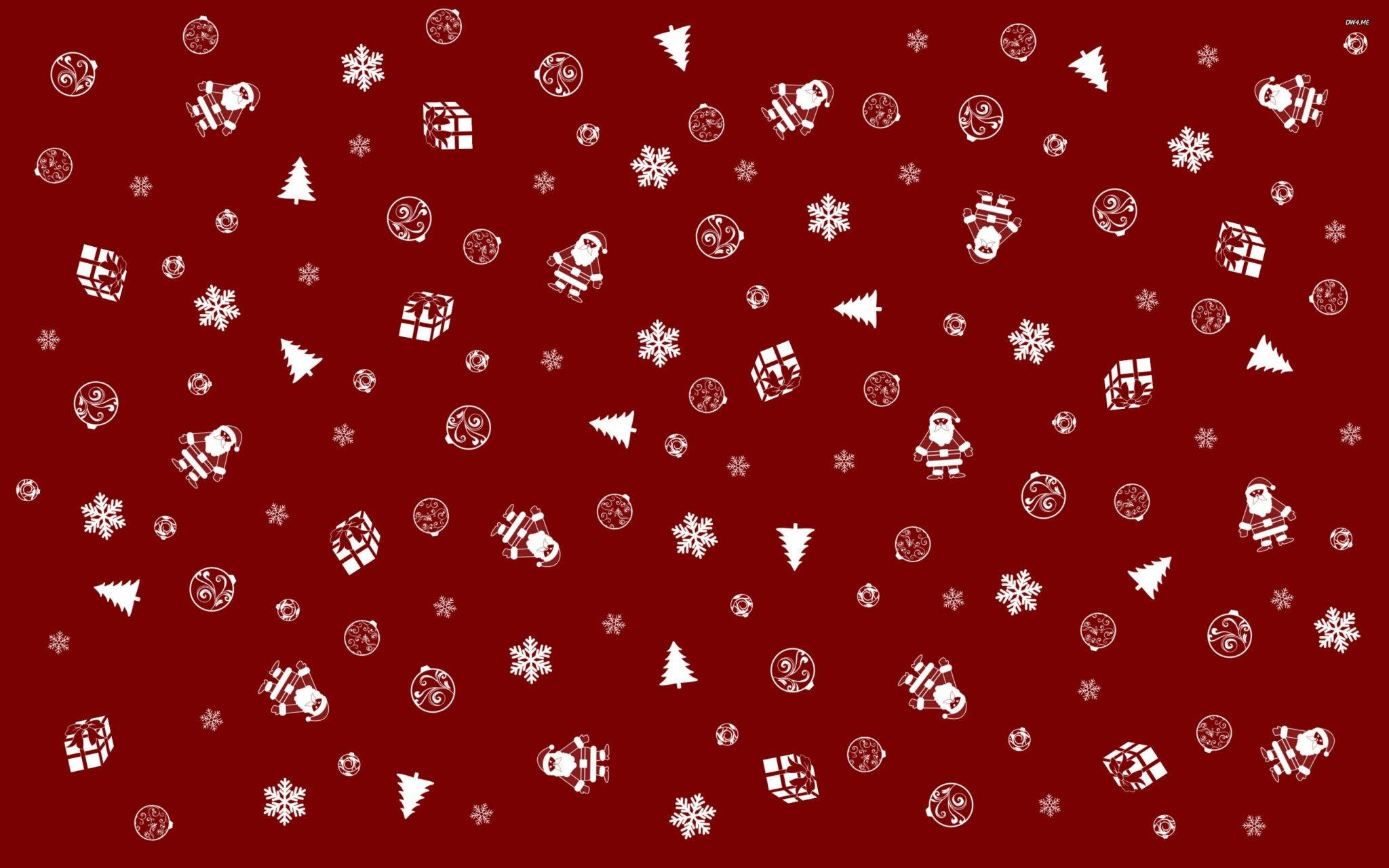 Collage Navideño Blanco y Rojo Fondos de pantalla