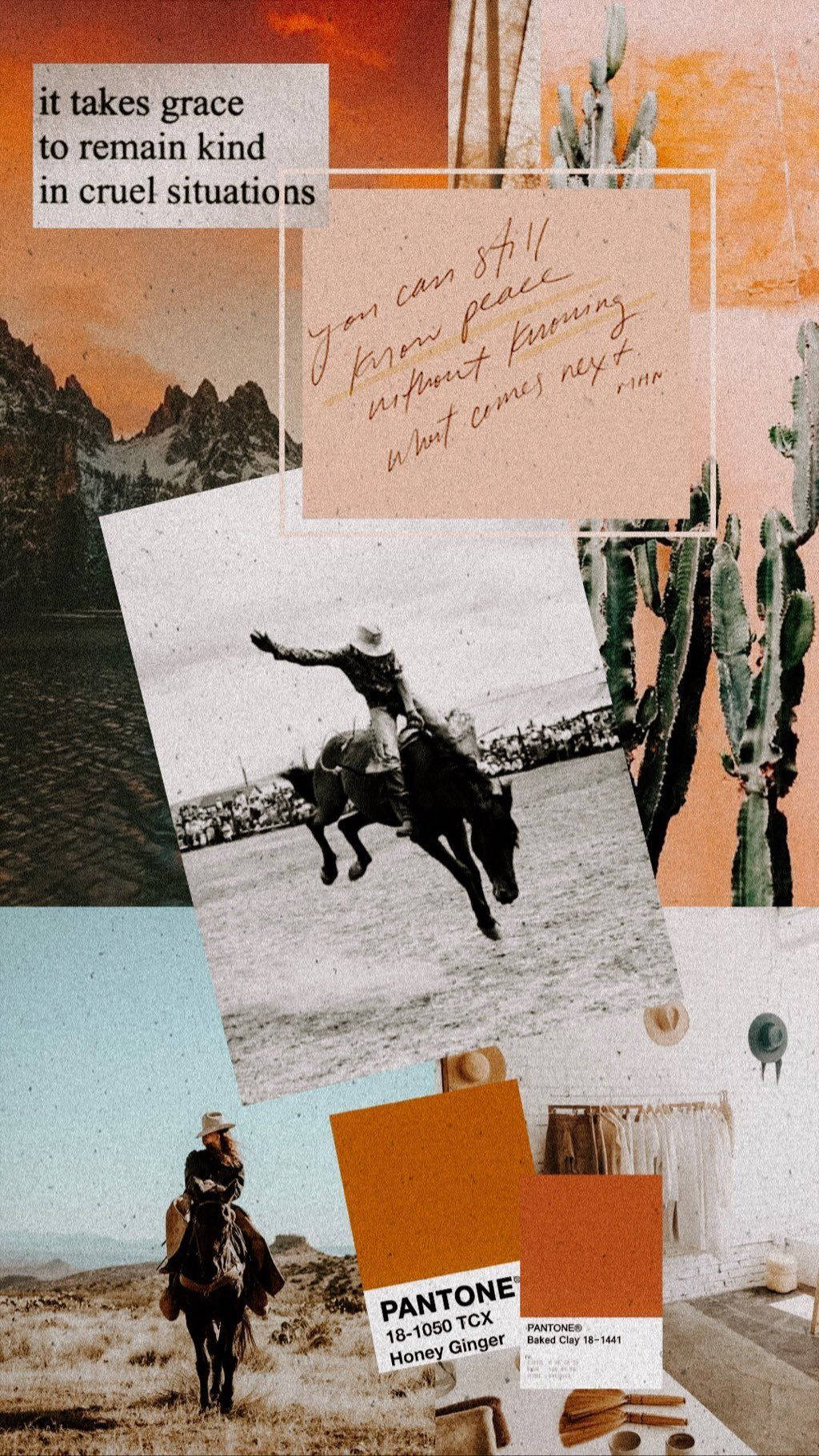 Collage Vaquero de Jinetes de Toros Fondos de pantalla