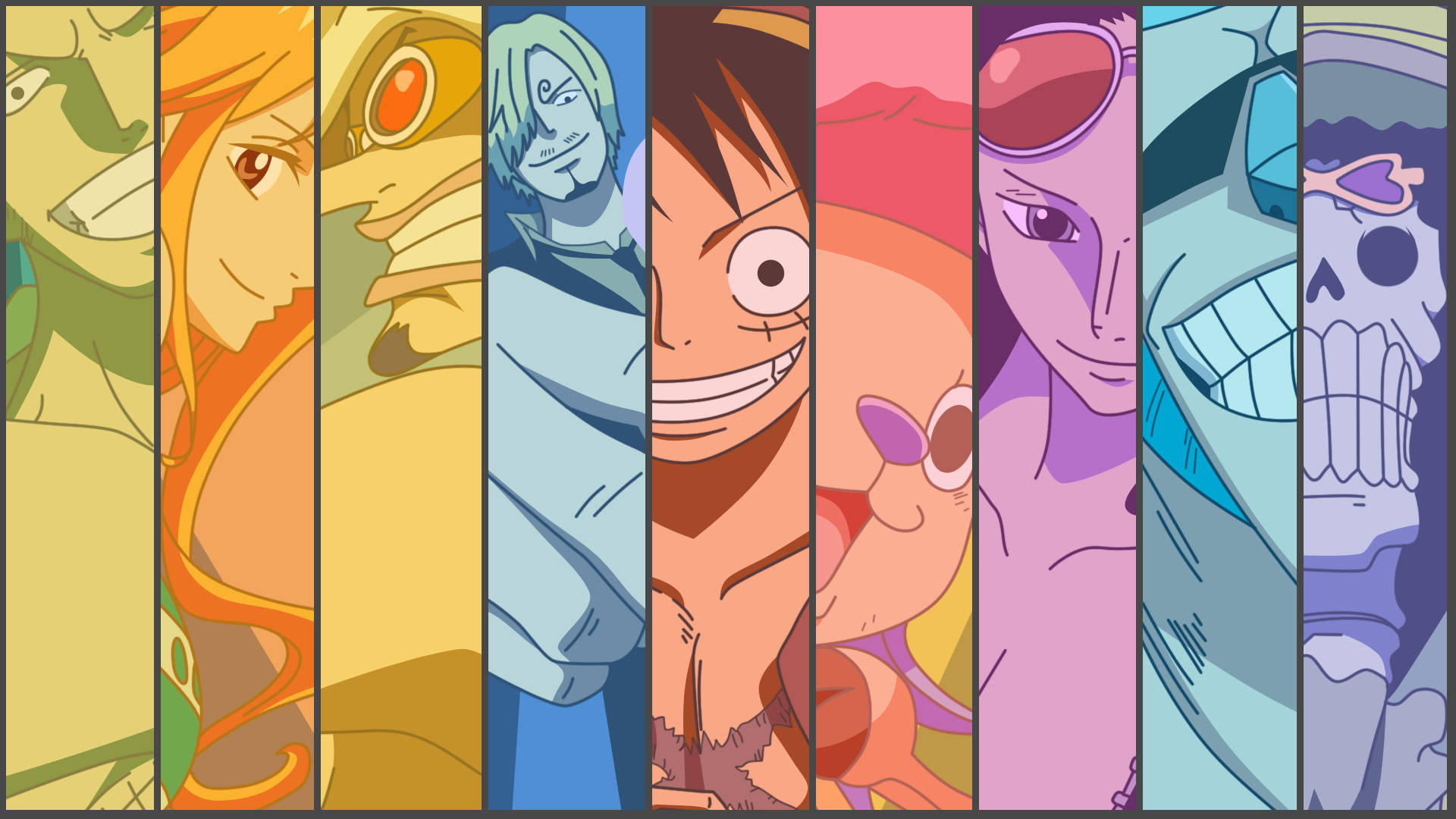 Collage Vertical One Piece Escritorio Fondos de pantalla