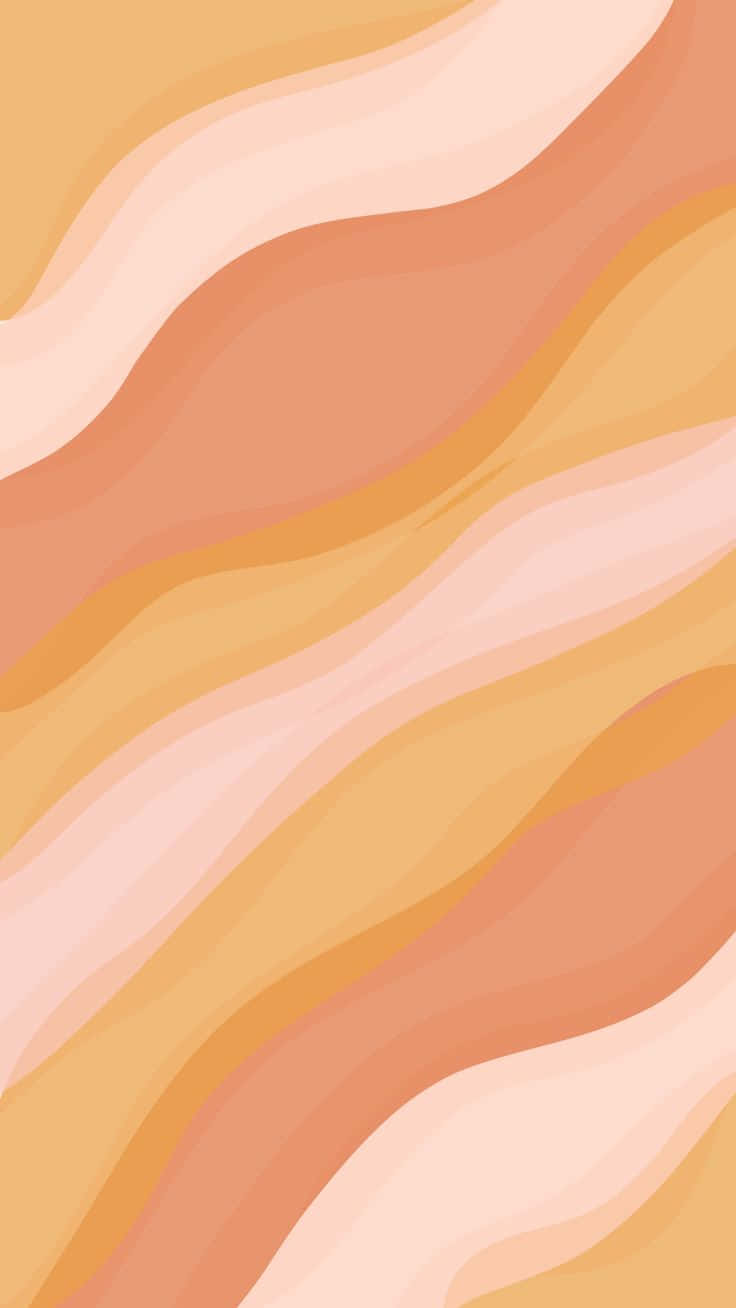 Colores de Olas Melocotón Estéticas Fondos de pantalla