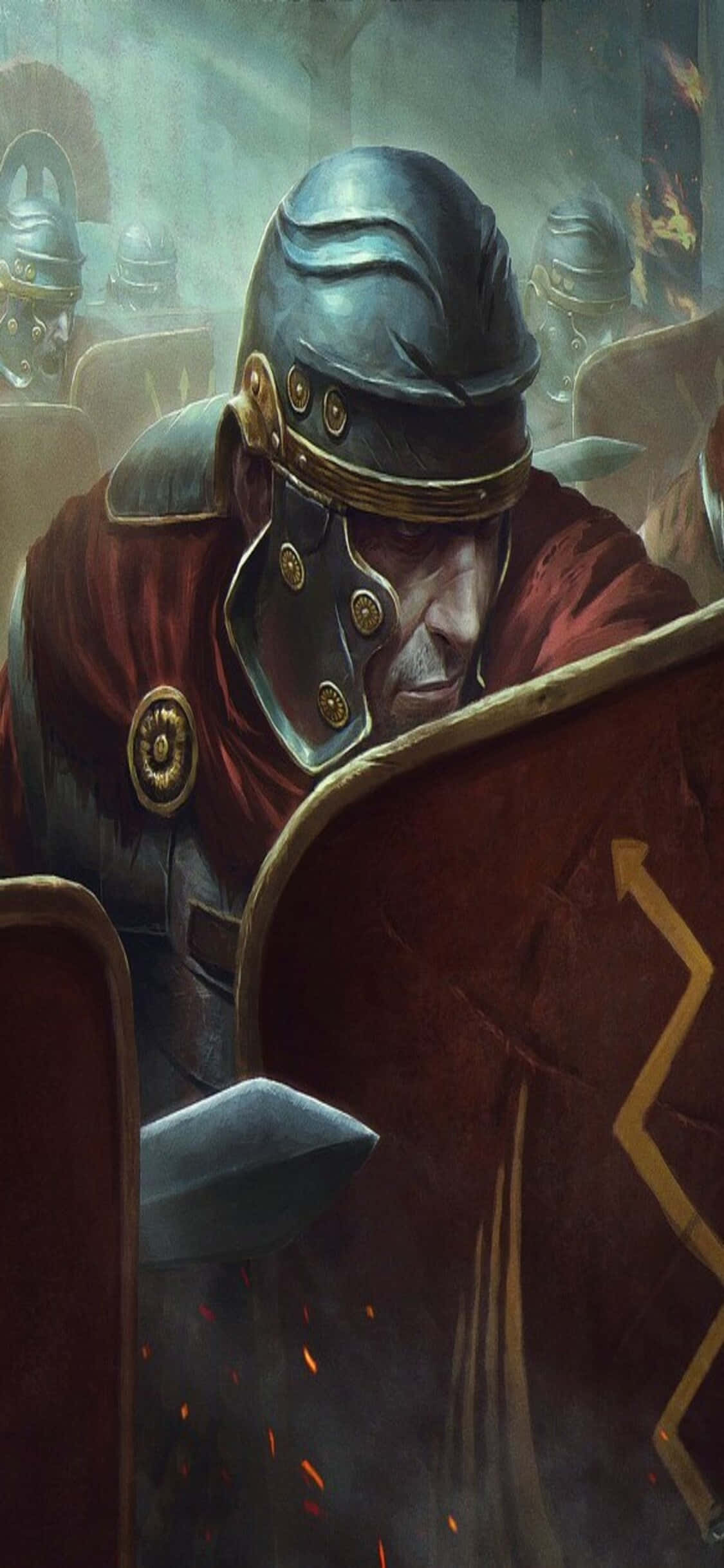 Comanda ejércitos masivos en Total War Rome 2 en iPhone Xs Fondos de pantalla