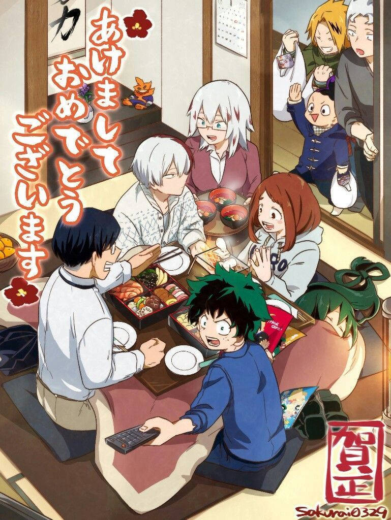 Comida de la Familia Todoroki y Amigos Fondos de pantalla