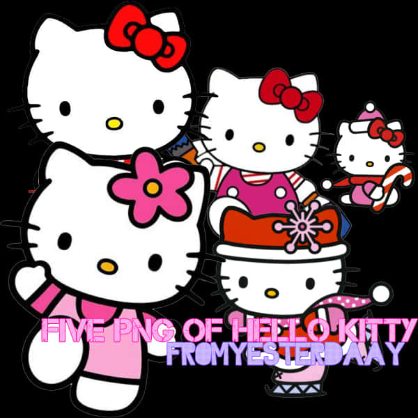 Compilación de personajes de Hello Kitty Fondos de pantalla