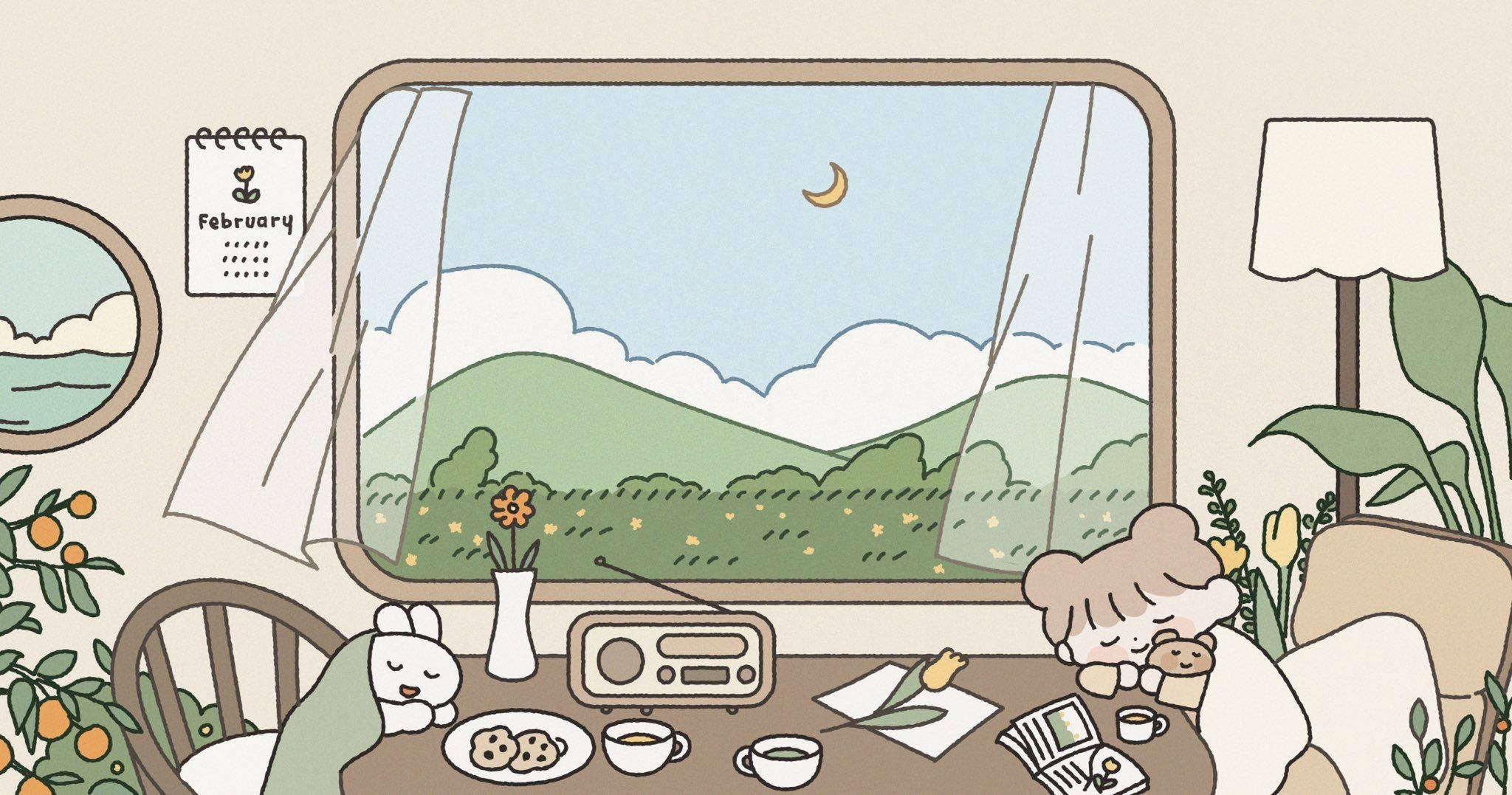 Computadora Kawaii Estética Adorable Home Fondos de pantalla