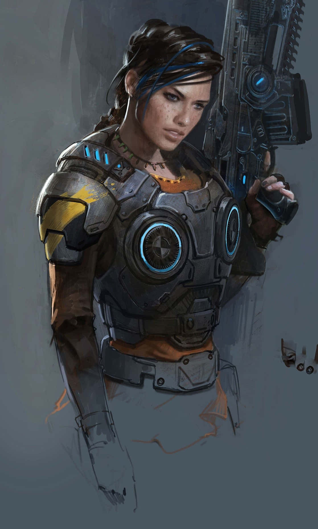 Concepto de Kate Diaz para iPhone XS Fondo de Gears Of War 5 Fondos de pantalla