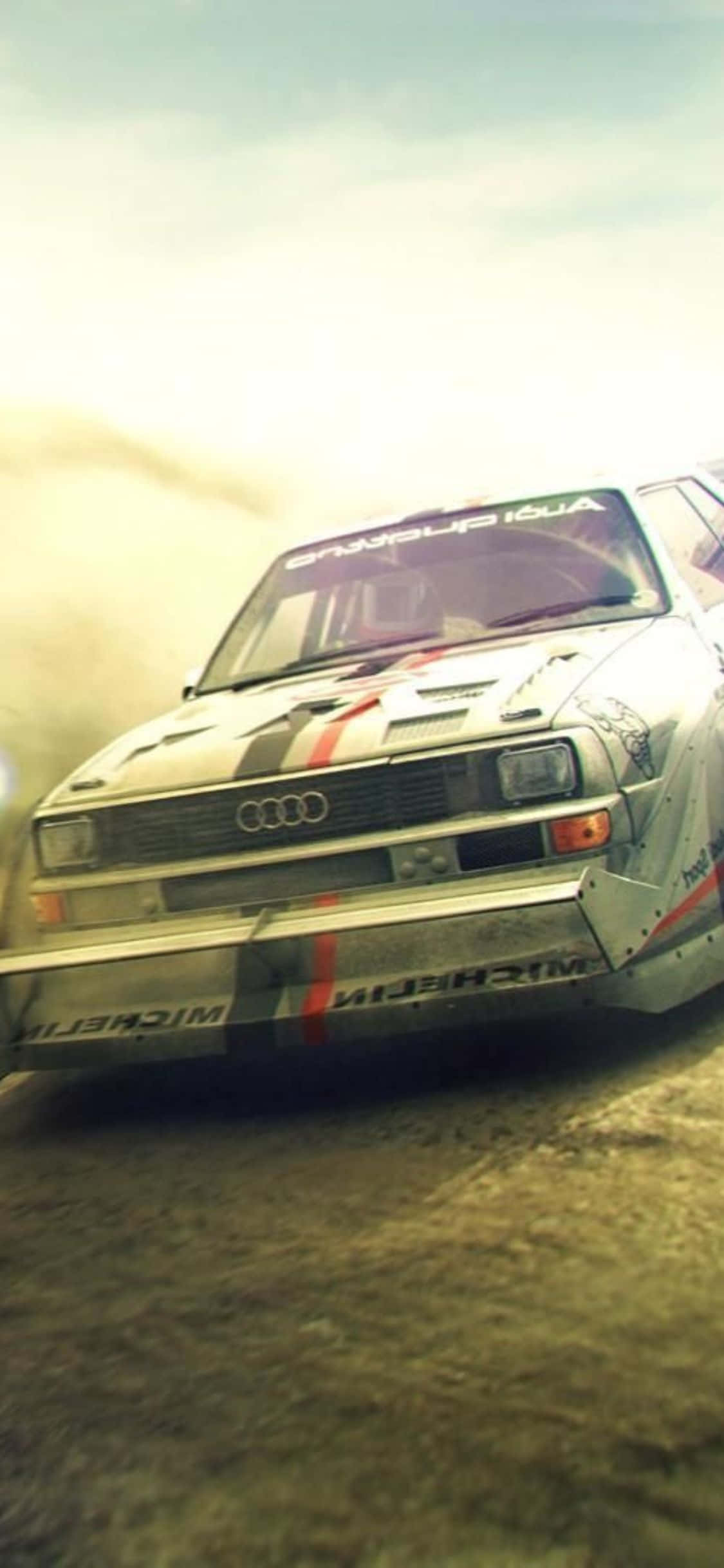 Conductores valientes asumen la emoción del Dirt Rally en iPhone Xs Fondos de pantalla