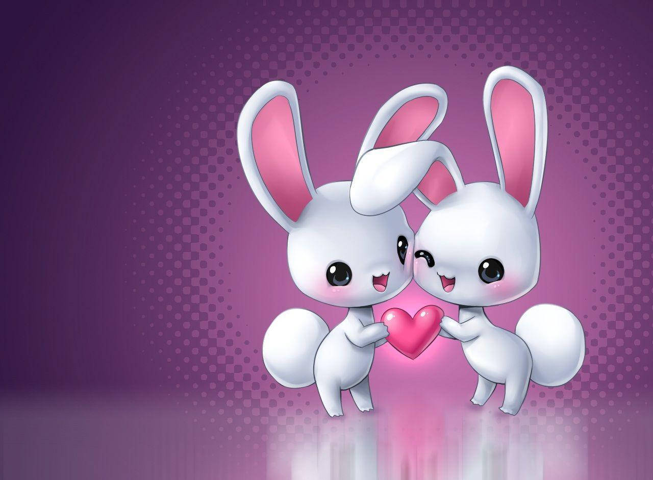 Conejitos de Amor Lindos Fondos de pantalla