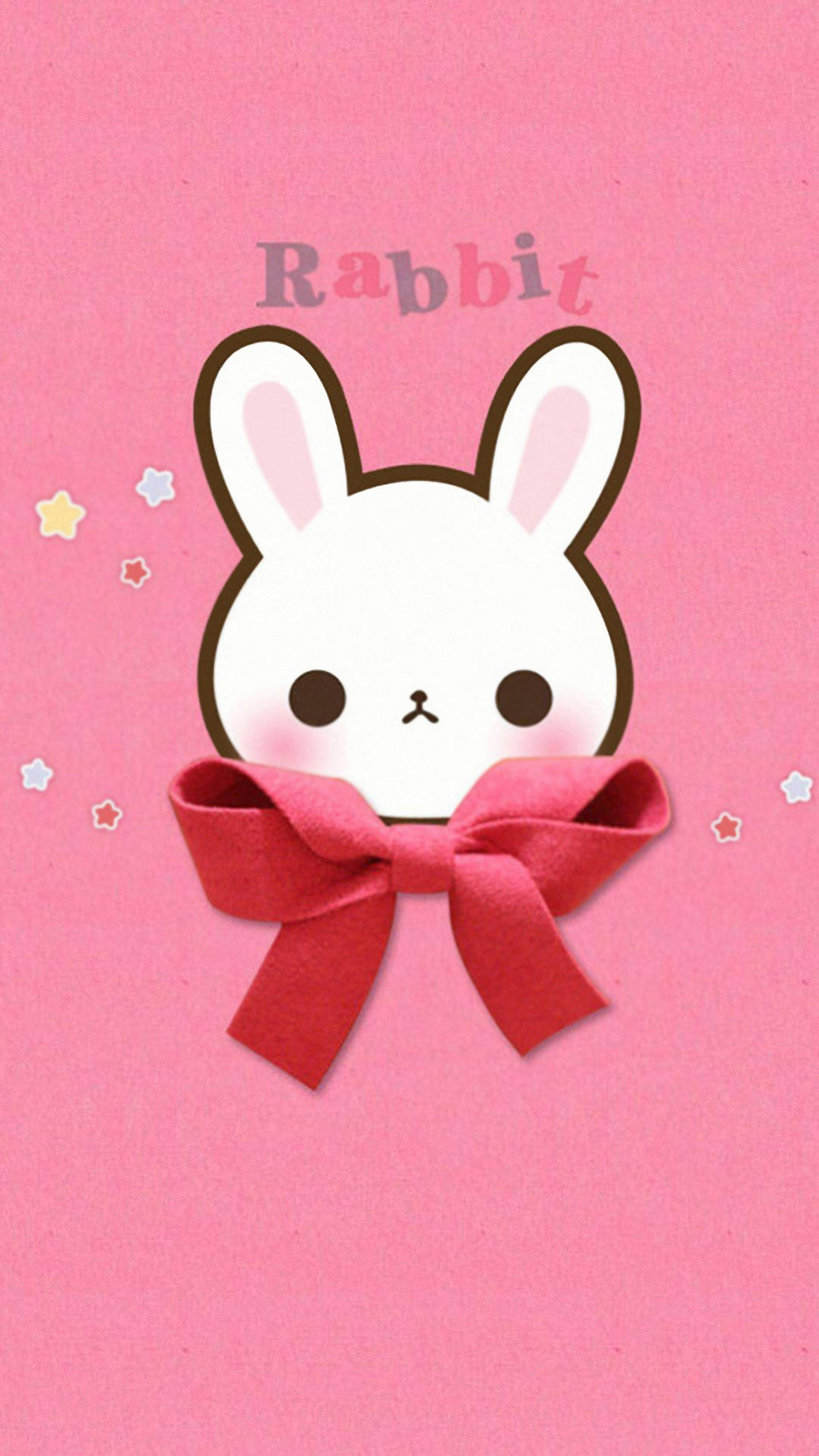 Conejo rosa lindo Fondos de pantalla
