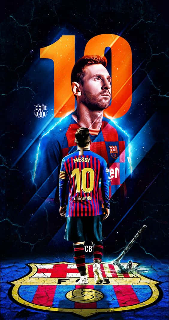 Confía solo en un teléfono legendario: Messi iPhone Fondos de pantalla