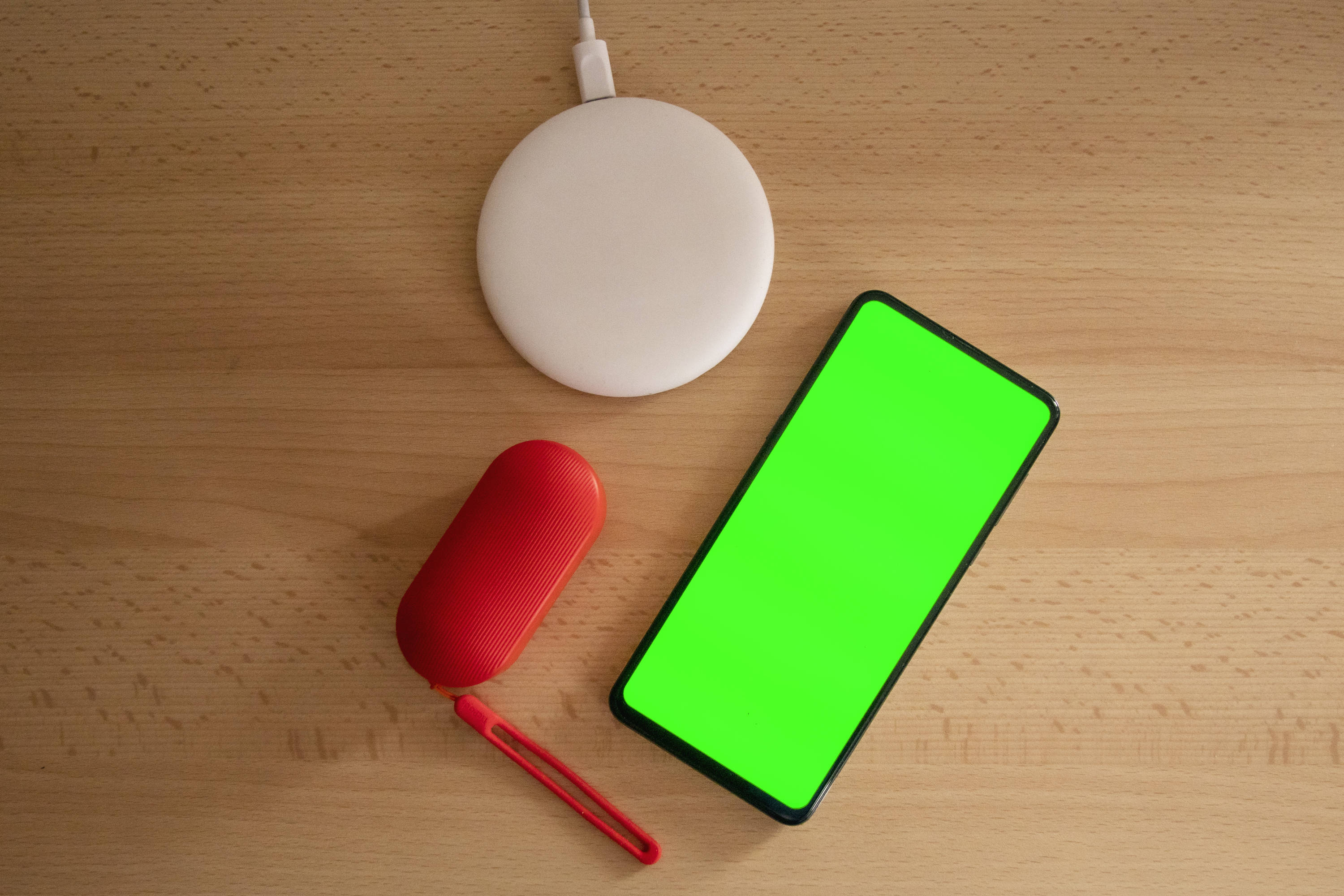 Configuración profesional de pantalla verde con accesorios Fondos de pantalla