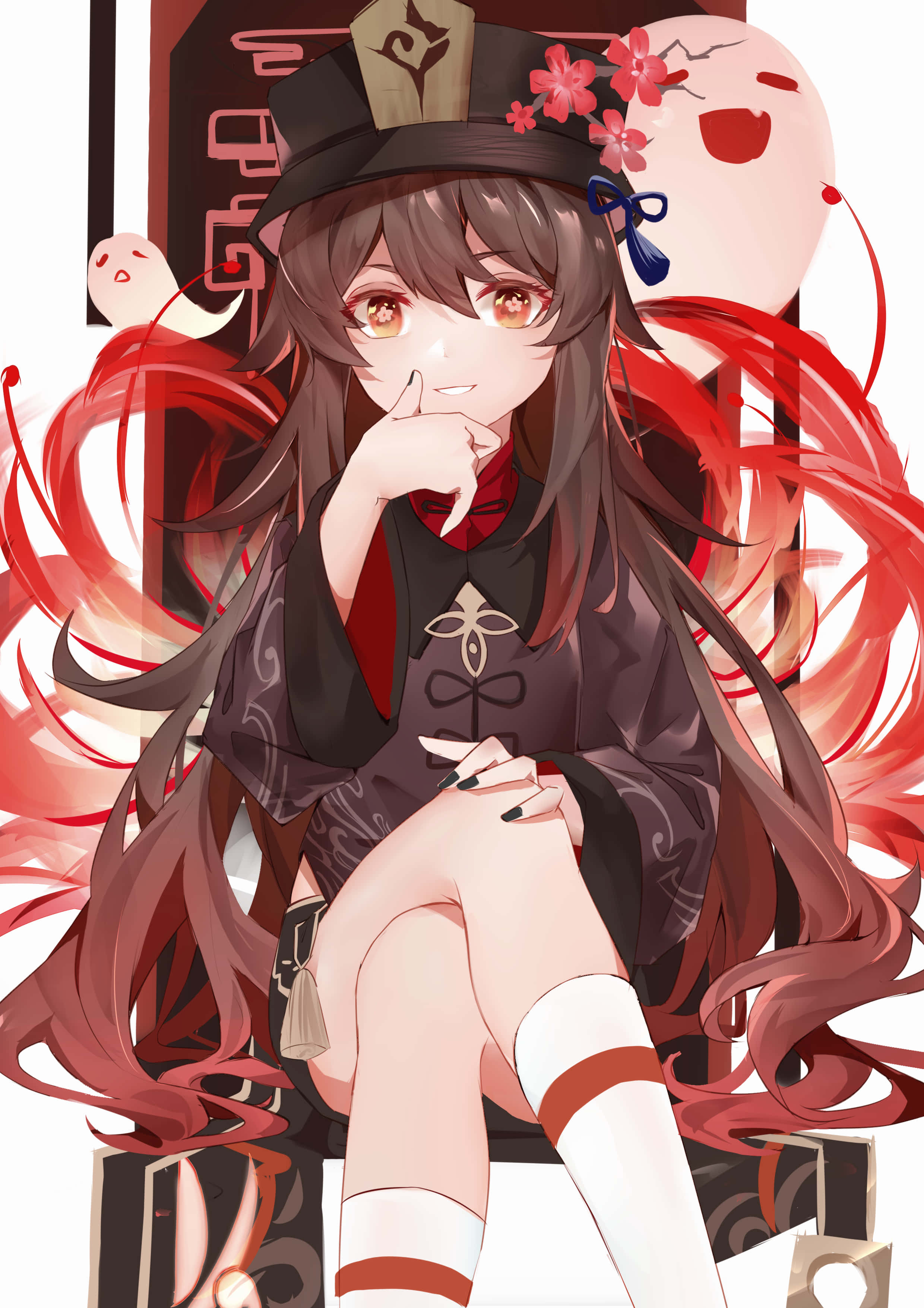 Considerando el PFP de Hu Tao Fondos de pantalla