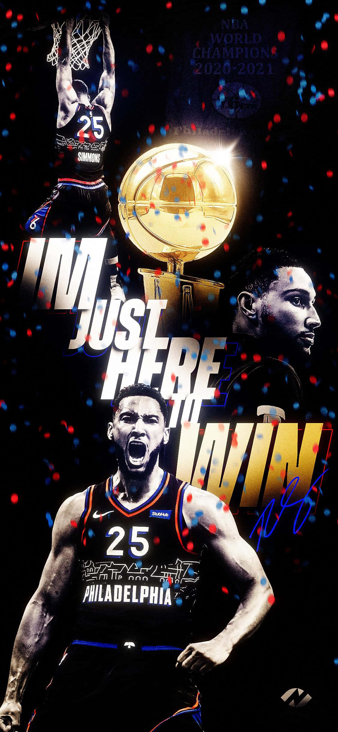 Consigue tu iPhone de los 76ers y muestra tu espíritu de equipo. Fondos de pantalla