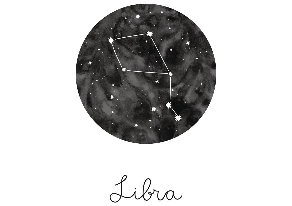Constelación de Libra Negra y Linda Fondos de pantalla