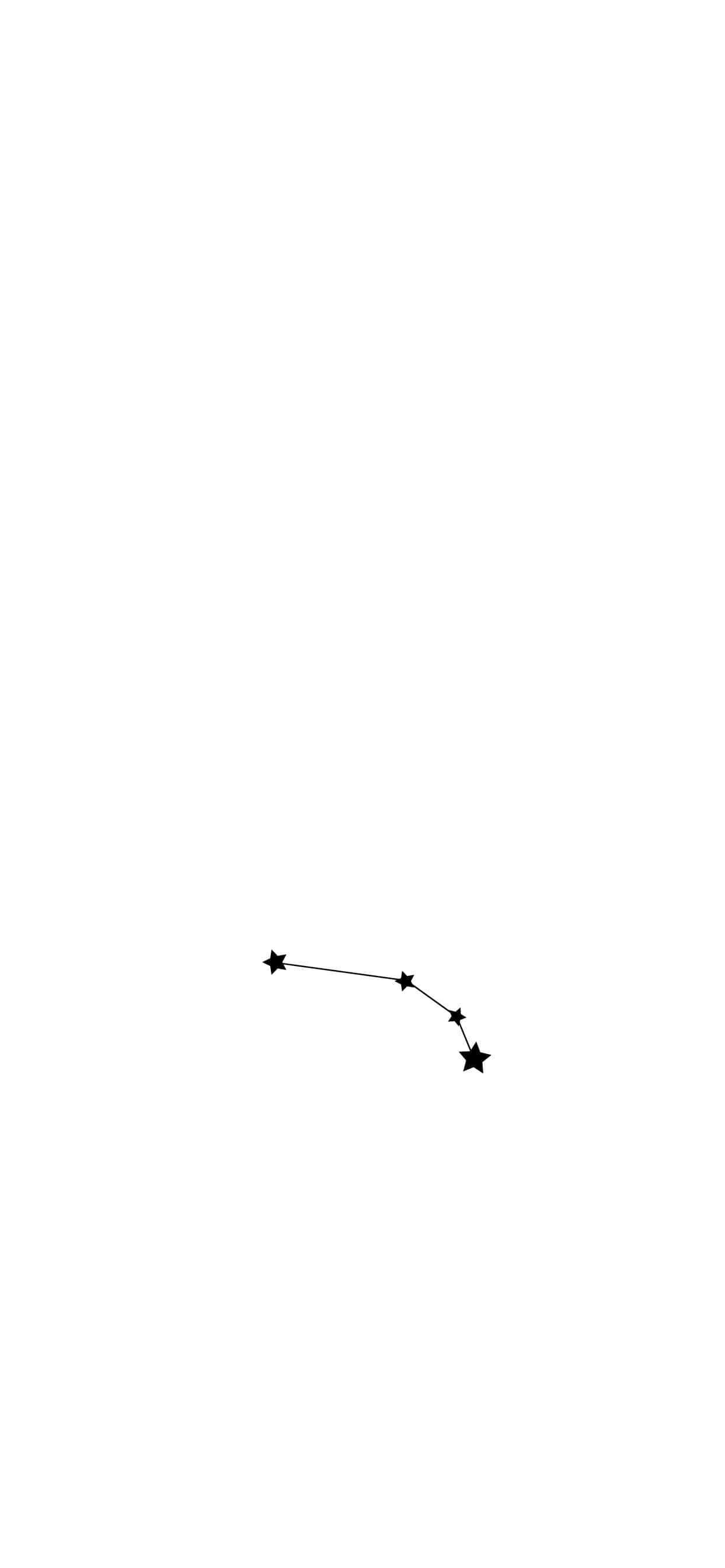 Constelación de Aries para iPhone sobre fondo blanco Fondos de pantalla
