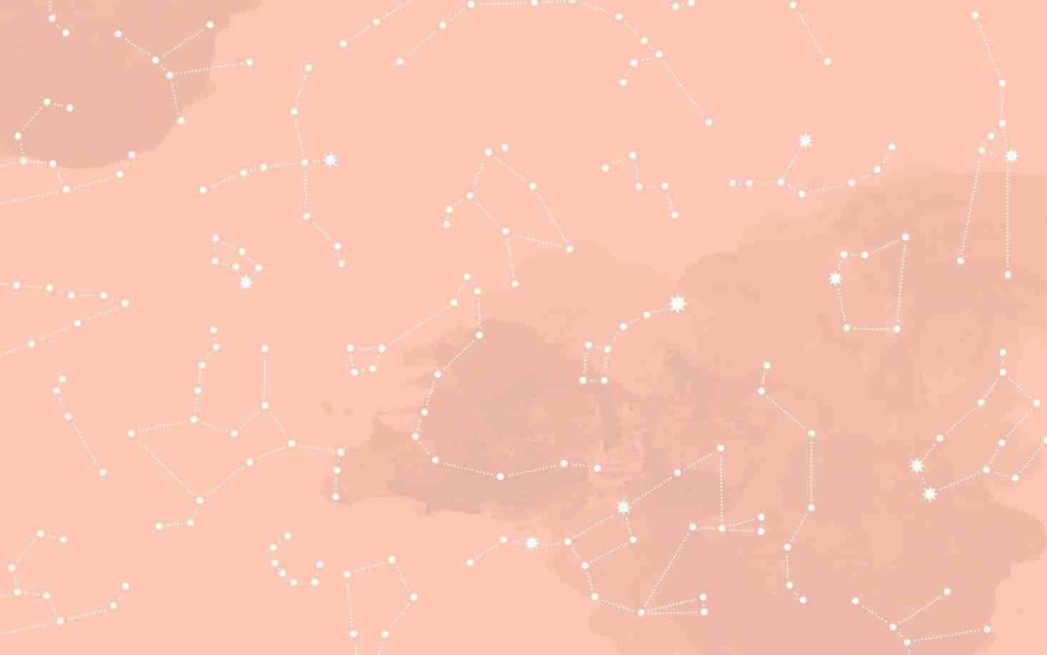 Constelaciones Rosas Melocotón Estéticas Fondos de pantalla