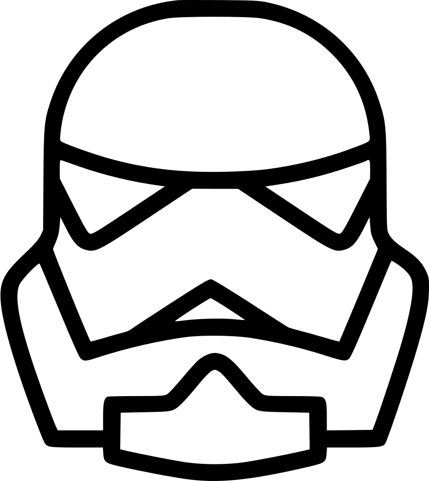 Contorno de casco de stormtrooper de la Primera Orden Fondos de pantalla