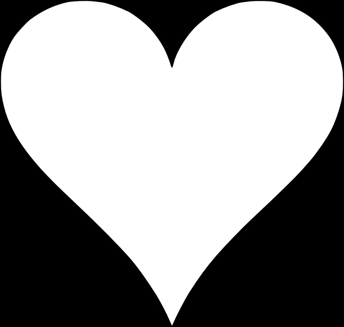 Contorno de corazón en blanco y negro Fondos de pantalla