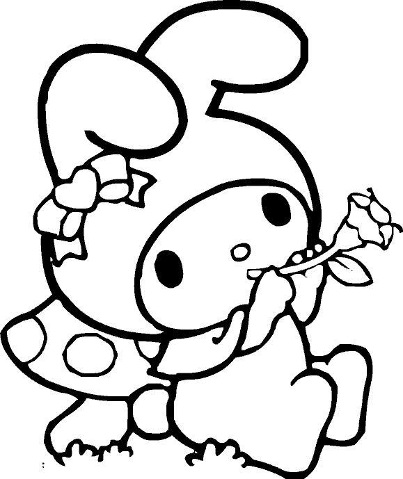 Contorno para colorear de My Melody Fondos de pantalla