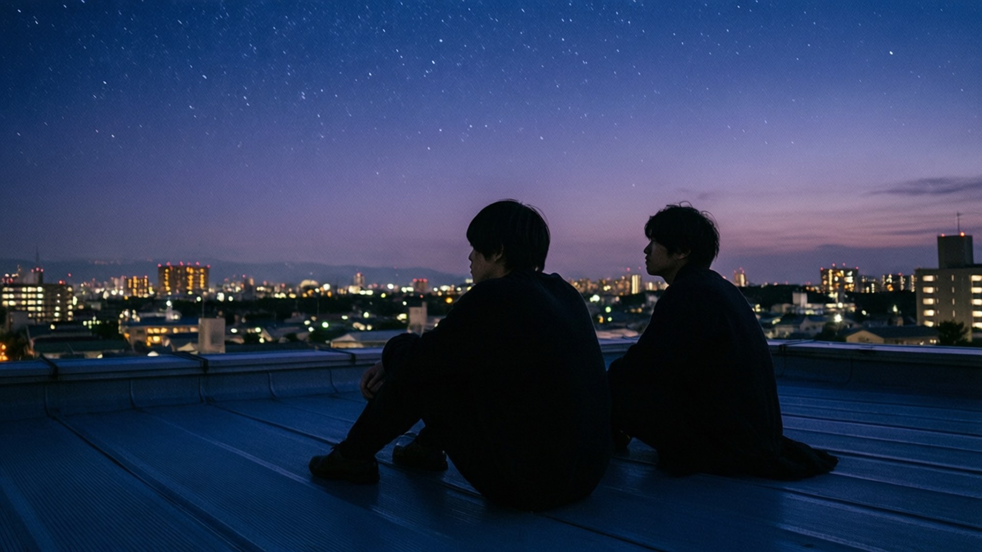 Conversación al Atardecer en la Azotea Fondos de pantalla