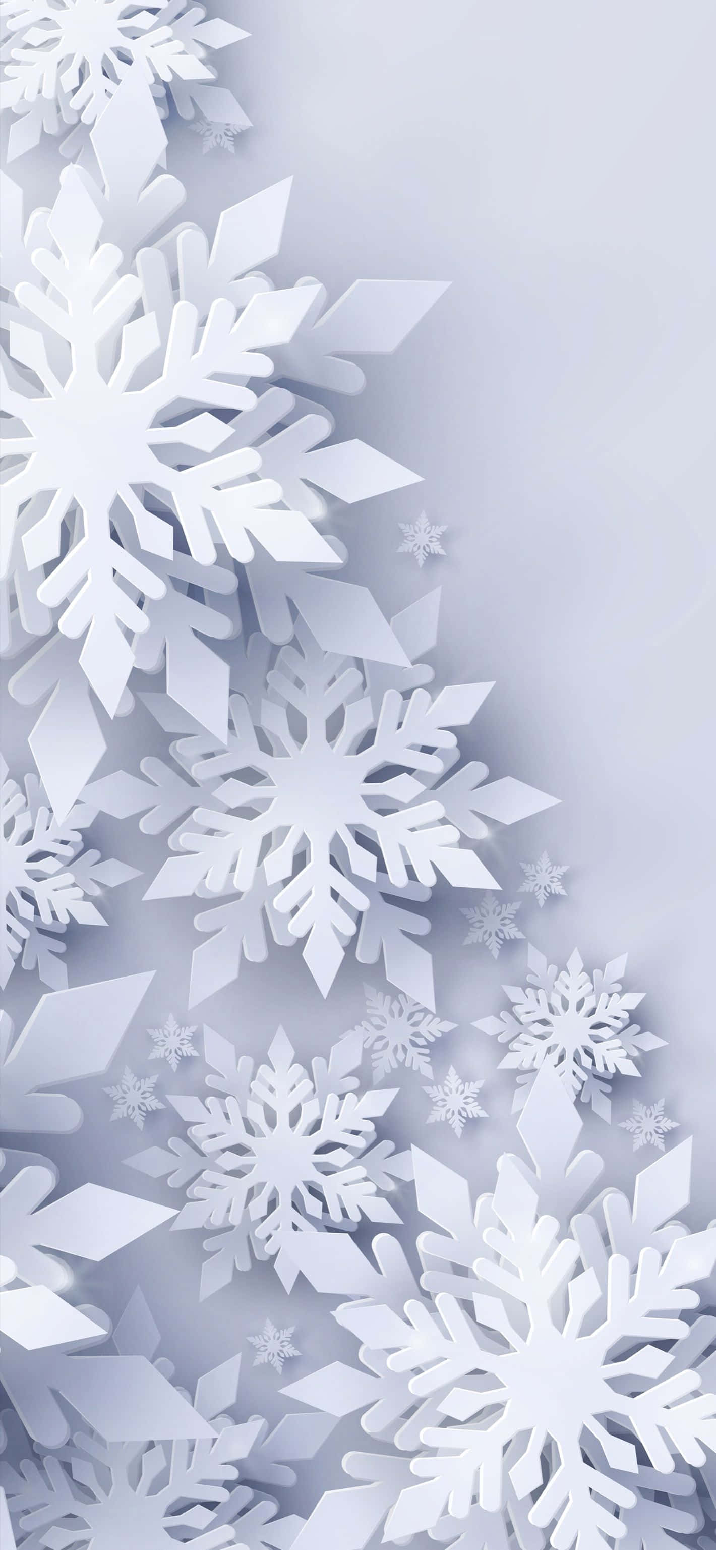 Copo de nieve de Navidad blanca iPhone Fondos de pantalla