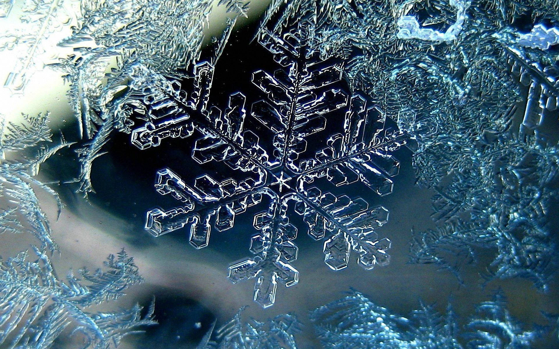Copo de Nieve de Cristal de Hielo Fondos de pantalla