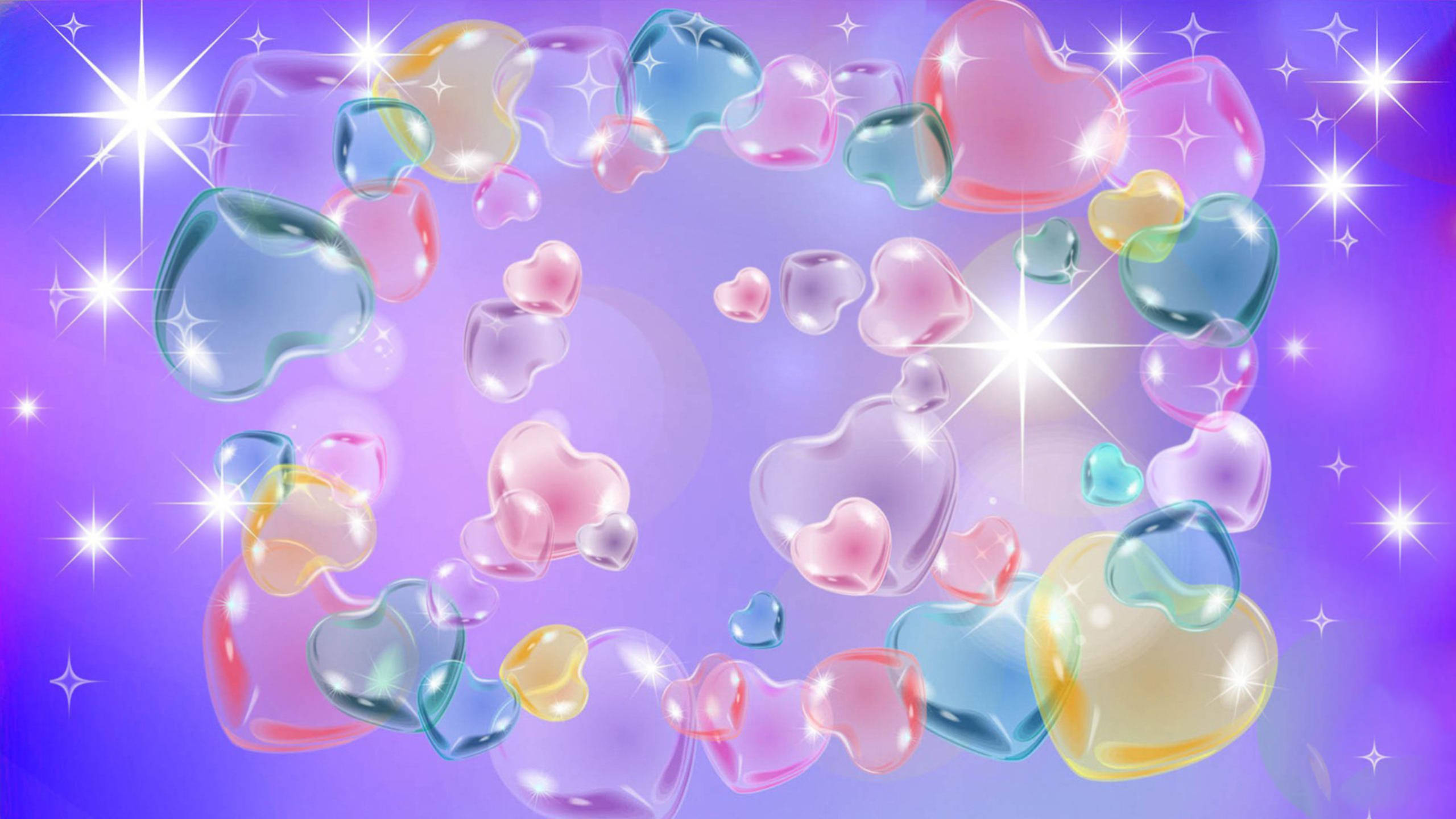 Corazón Brillante Colores Pastel Lindos Fondos de pantalla