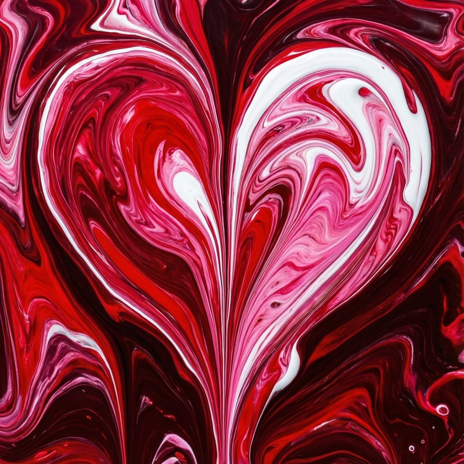 Corazón de Arte Fluido Fondos de pantalla