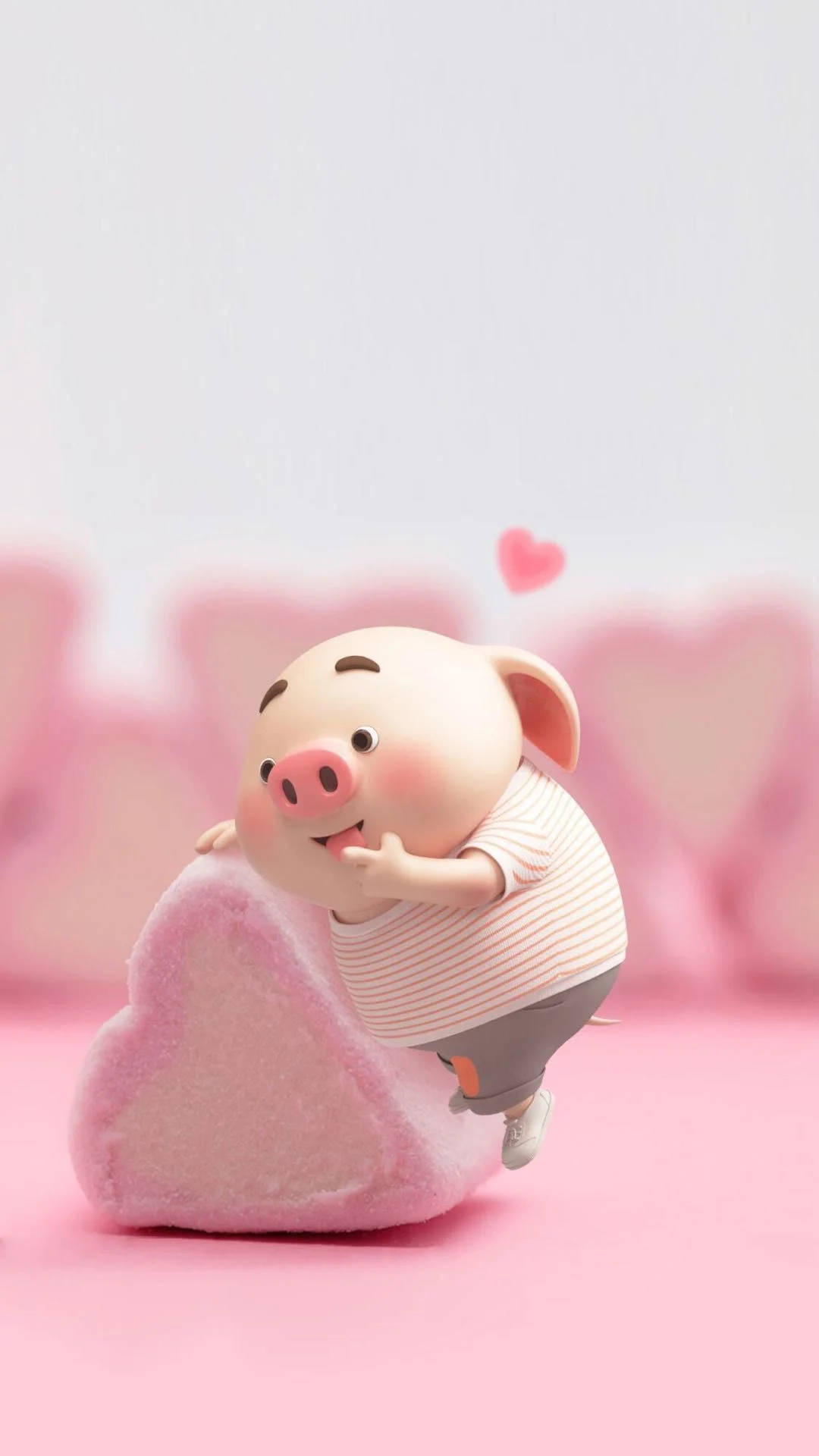 Corazón de Malvavisco de Cerdo Lindo Fondos de pantalla