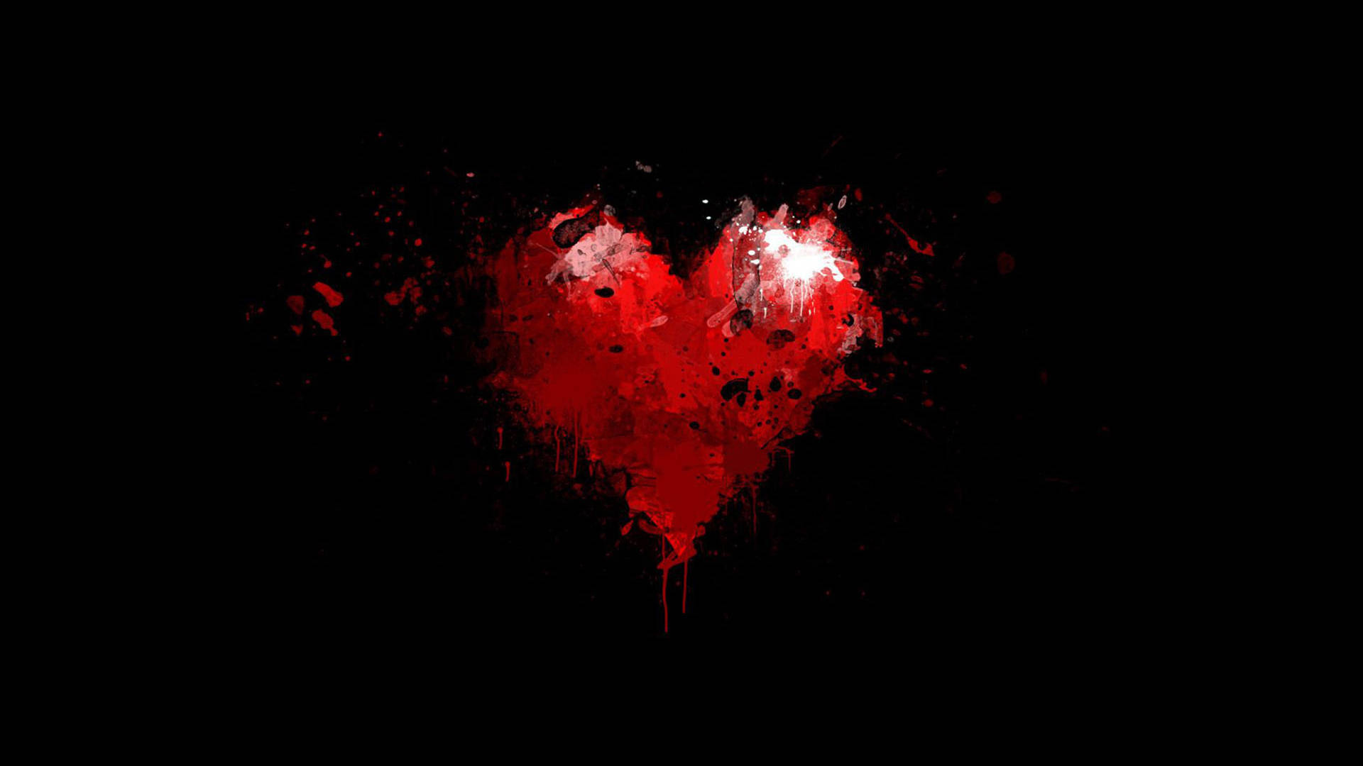 Corazón de Pintura Roja Estética Fondos de pantalla