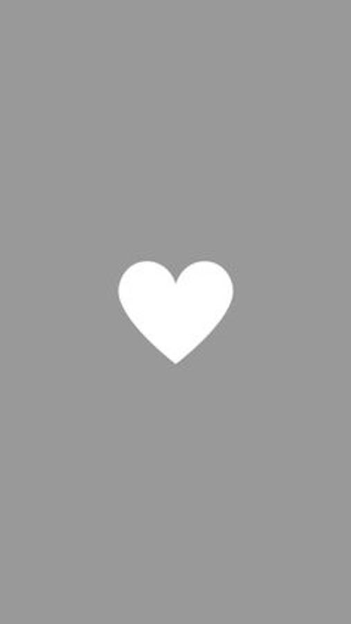 Corazón estético gris claro Fondos de pantalla