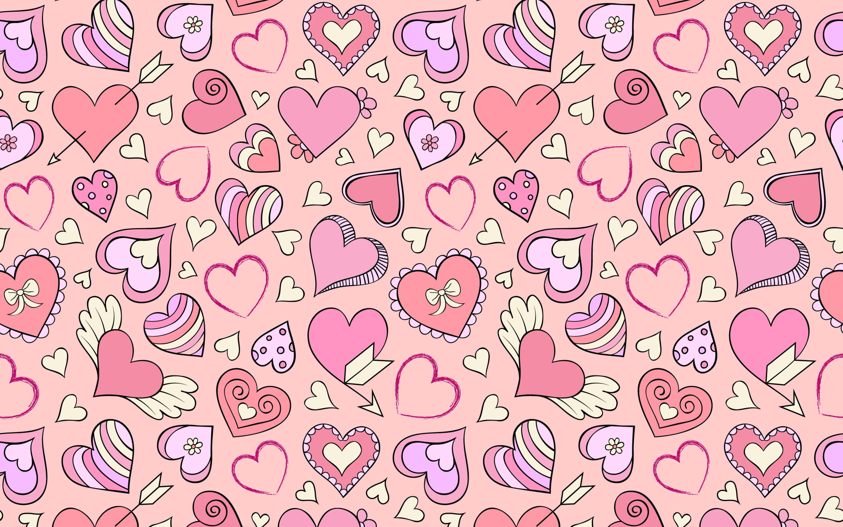 Corazón estético lleno de amor Fondos de pantalla