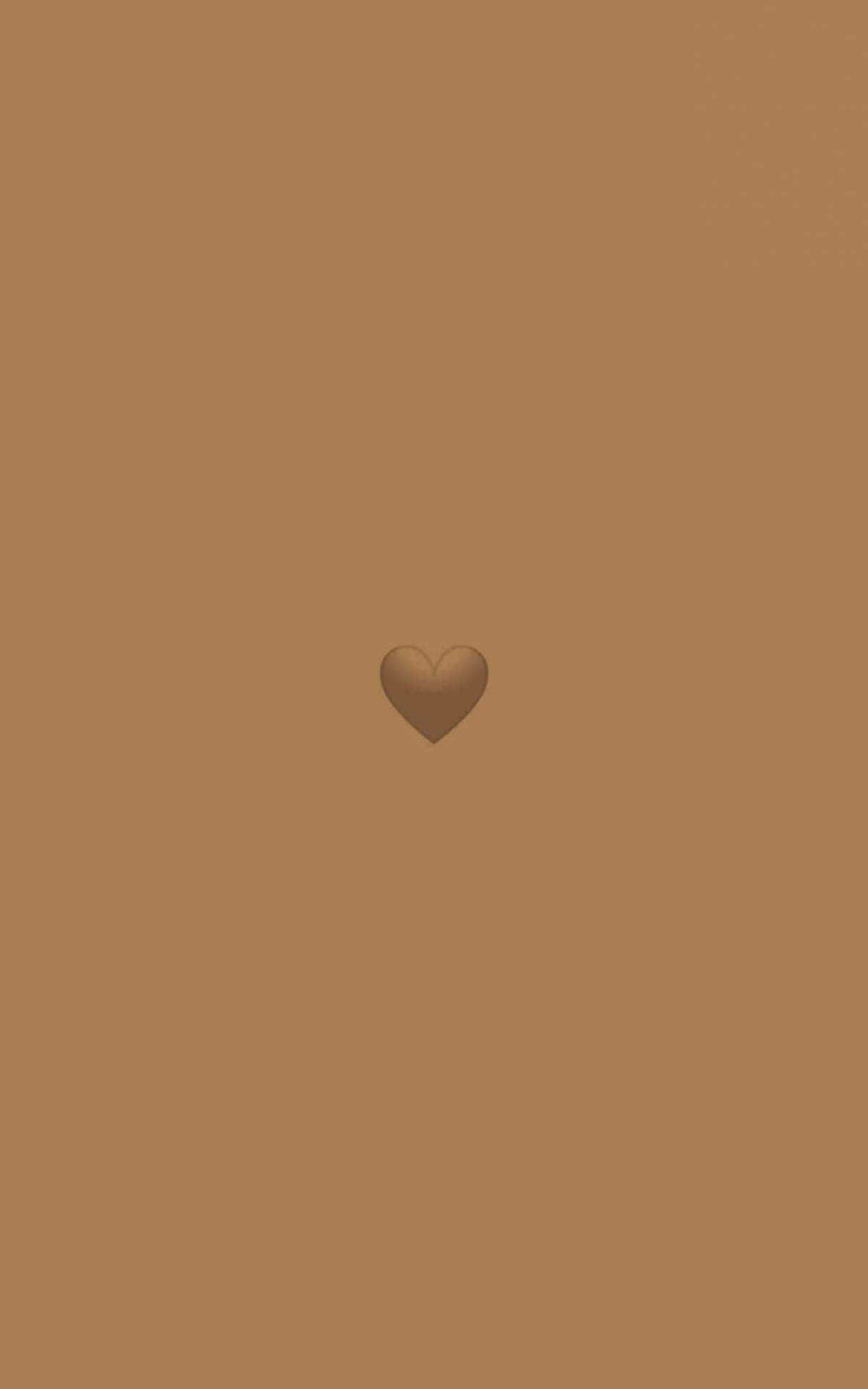 Corazón Estético Marrón Claro Minimalista Fondos de pantalla