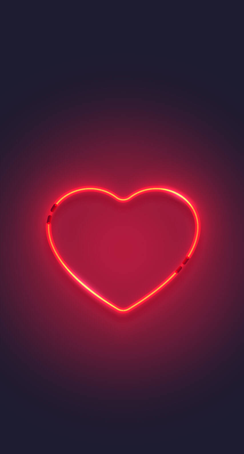 Corazón estético que brilla en la oscuridad Fondos de pantalla