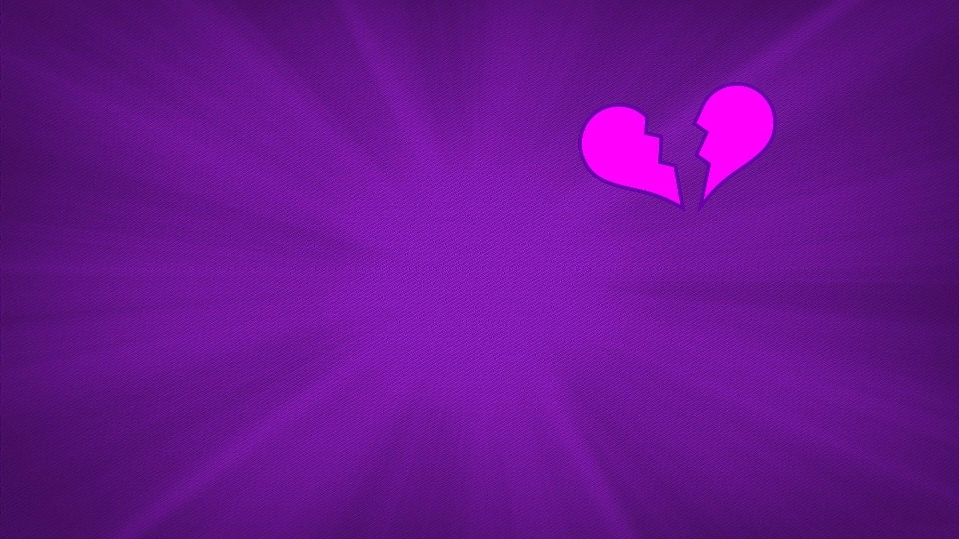 Corazón estético roto púrpura Fondos de pantalla