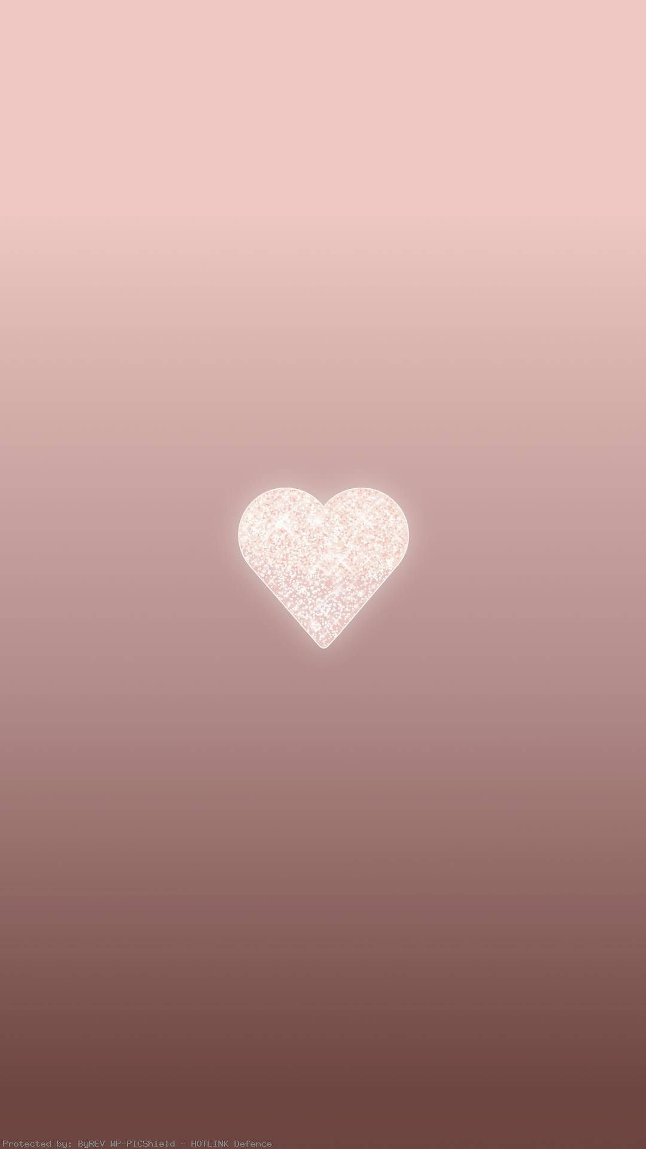 Corazón Estético Rosa Dorado Fondos de pantalla