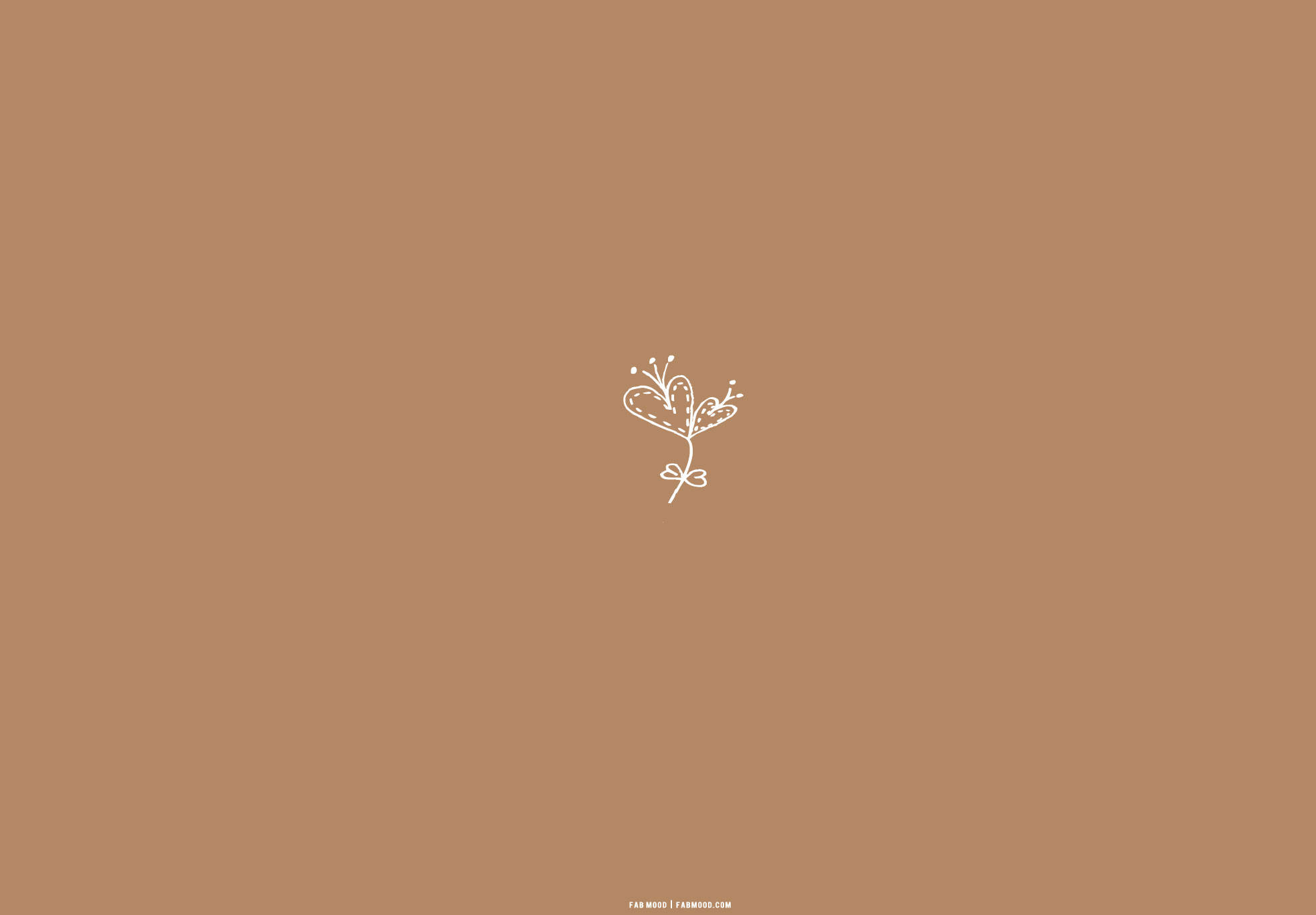 Corazón floral estético beige Fondos de pantalla