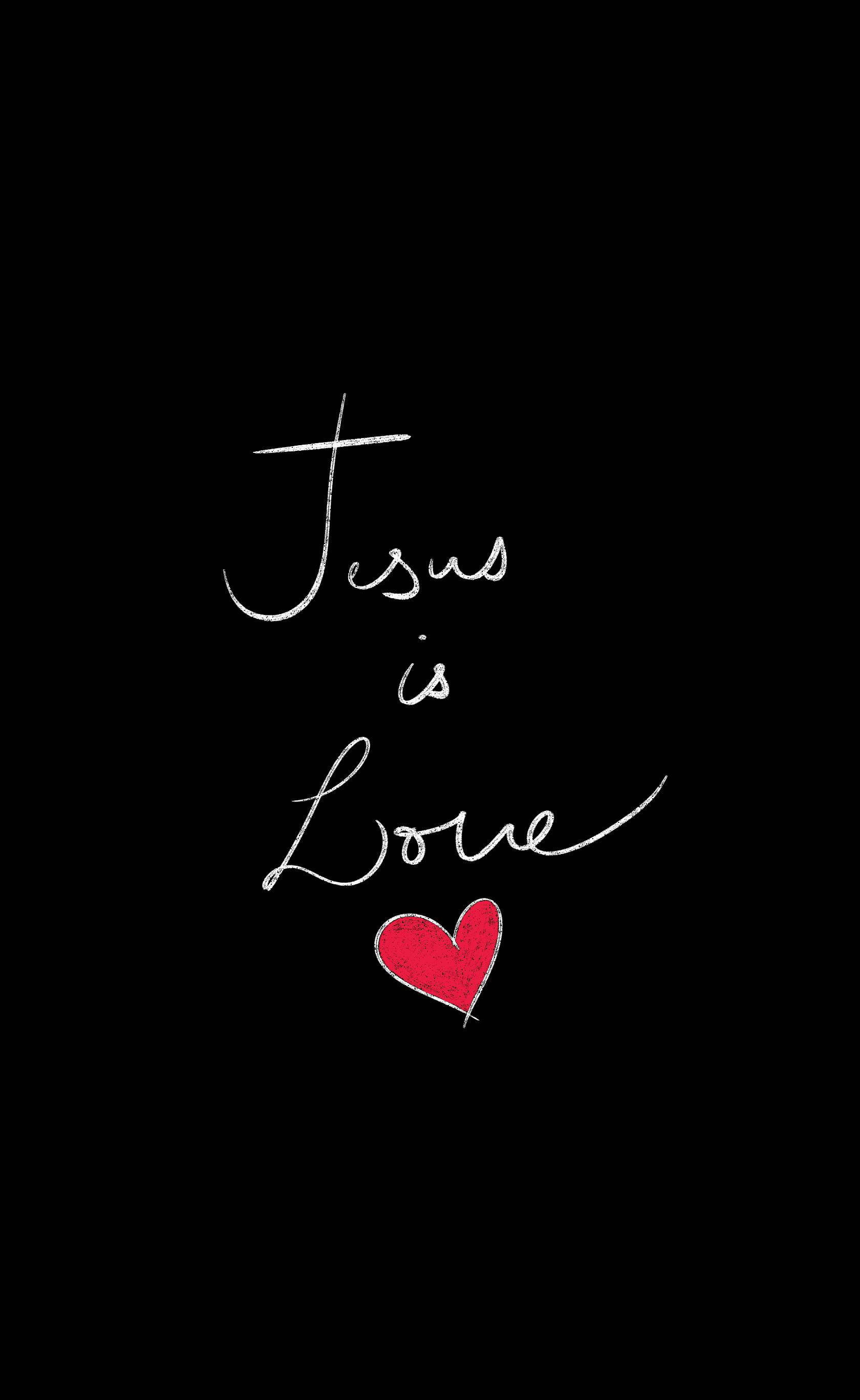 Corazón Icono Amo a Jesús iPhone Fondos de pantalla